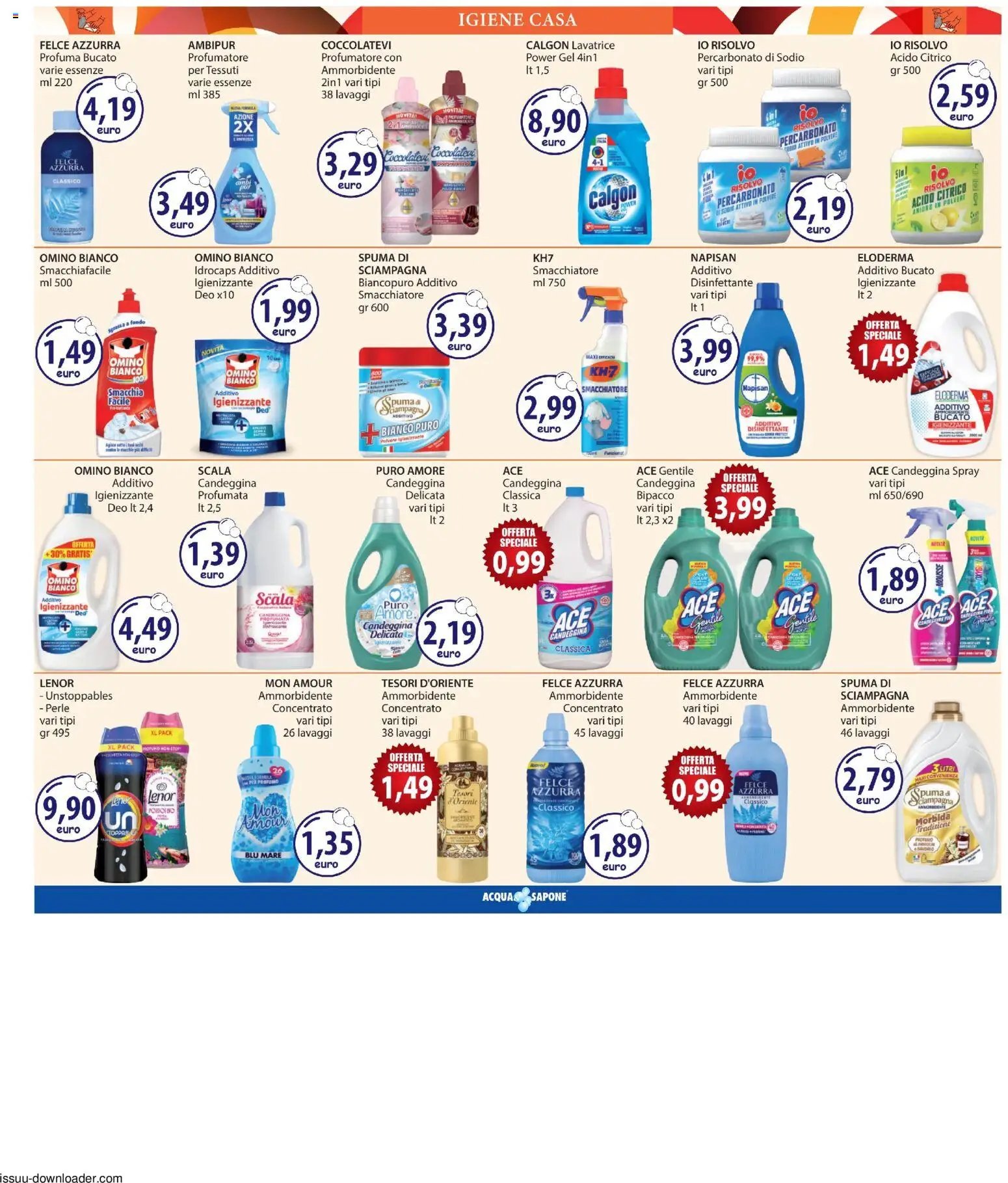 Acqua e Sapone volantino Catania