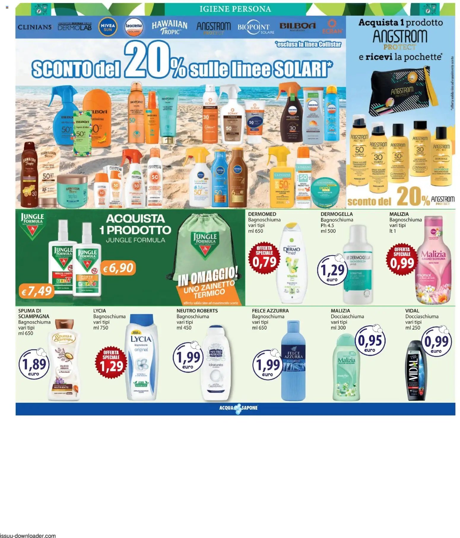 Acqua e Sapone volantino Catania
