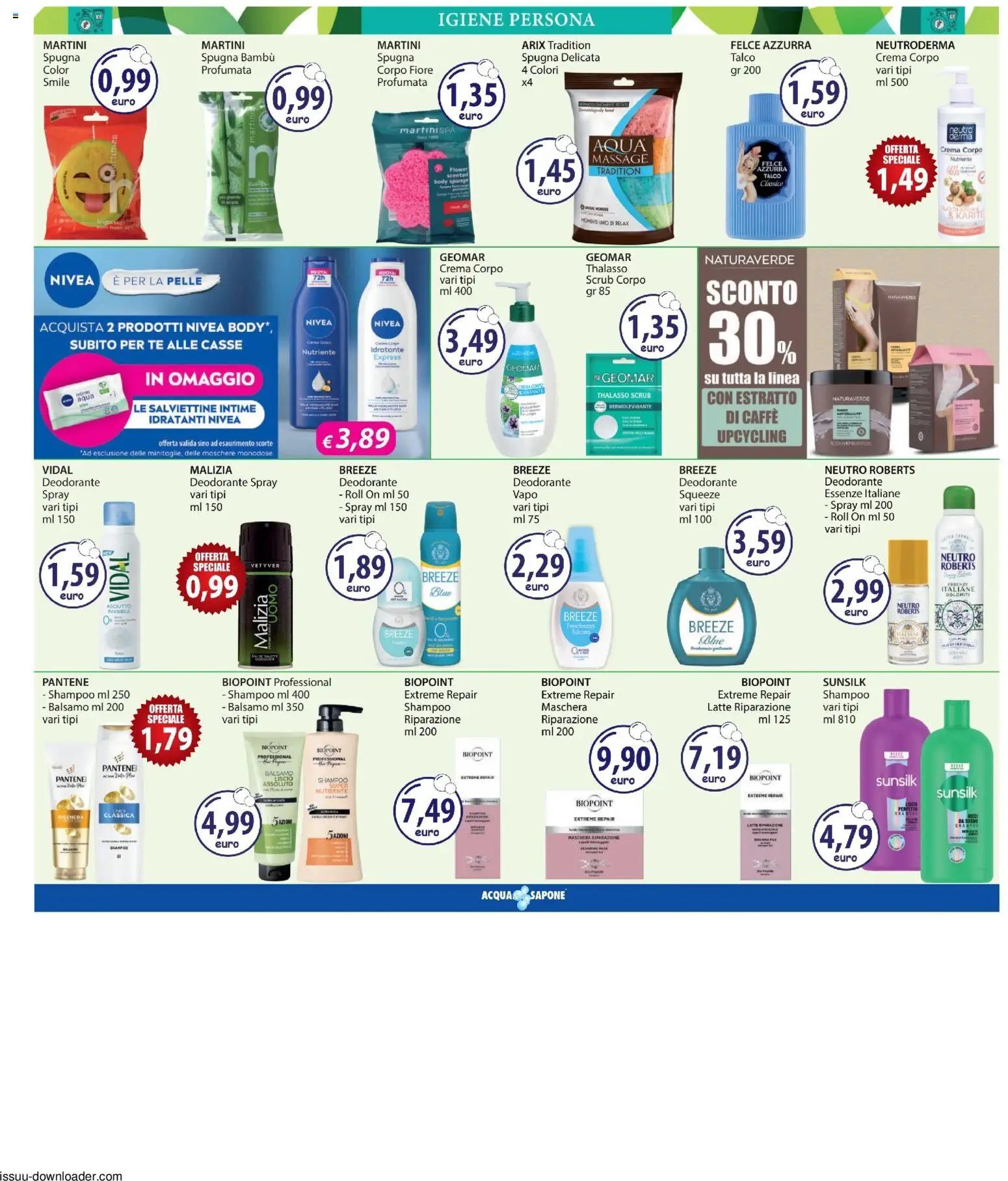 Acqua e Sapone volantino Catania