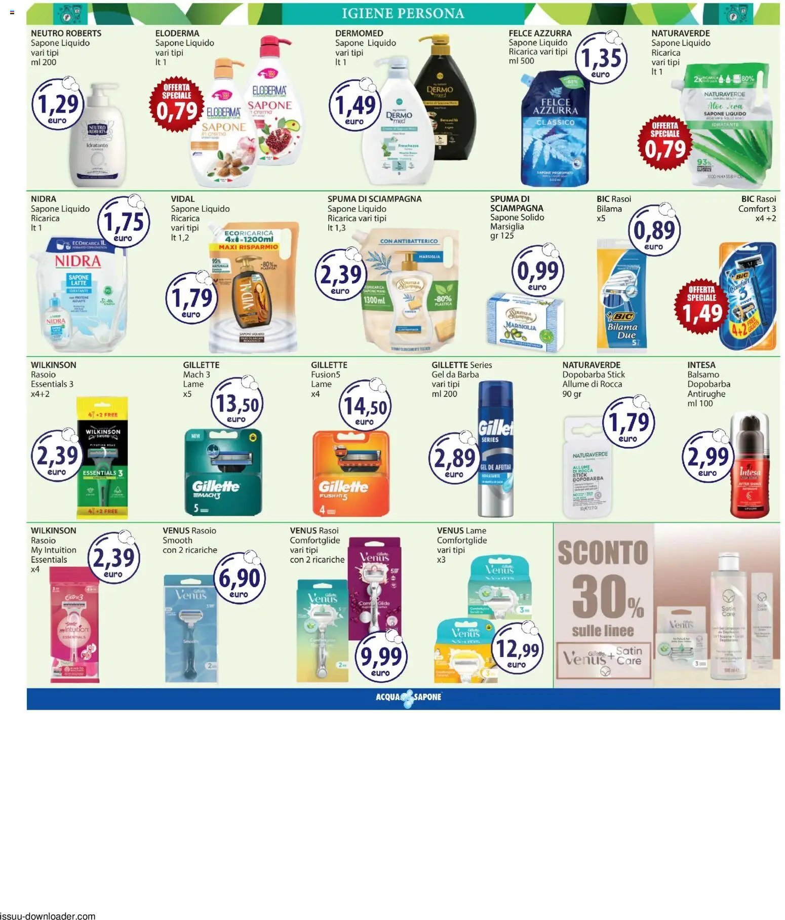 Acqua e Sapone volantino Catania