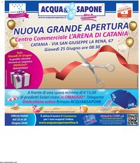 Acqua e Sapone volantino Catania