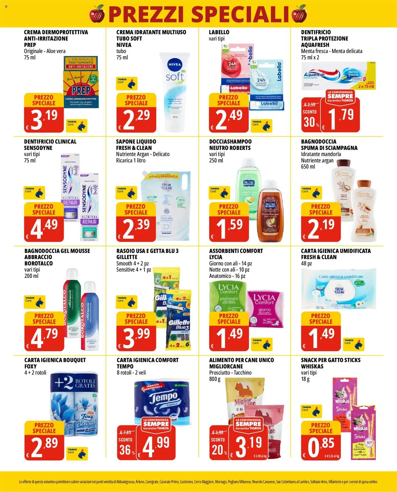 Tigros volantino Prezzi Speciali