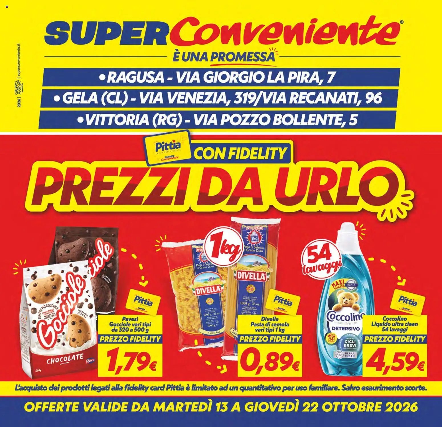 SuperConveniente volantino Gela, Vittoria