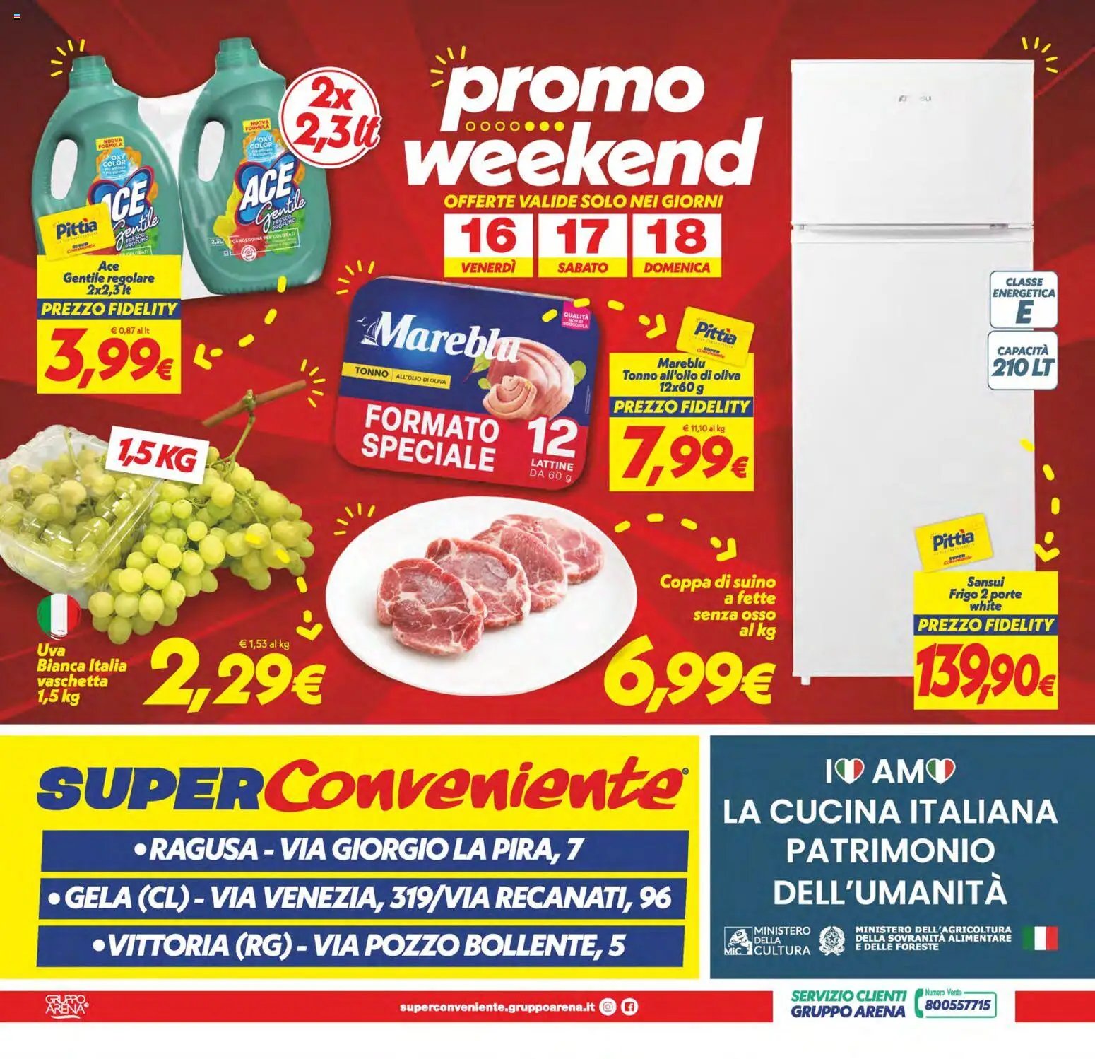SuperConveniente volantino Gela, Vittoria