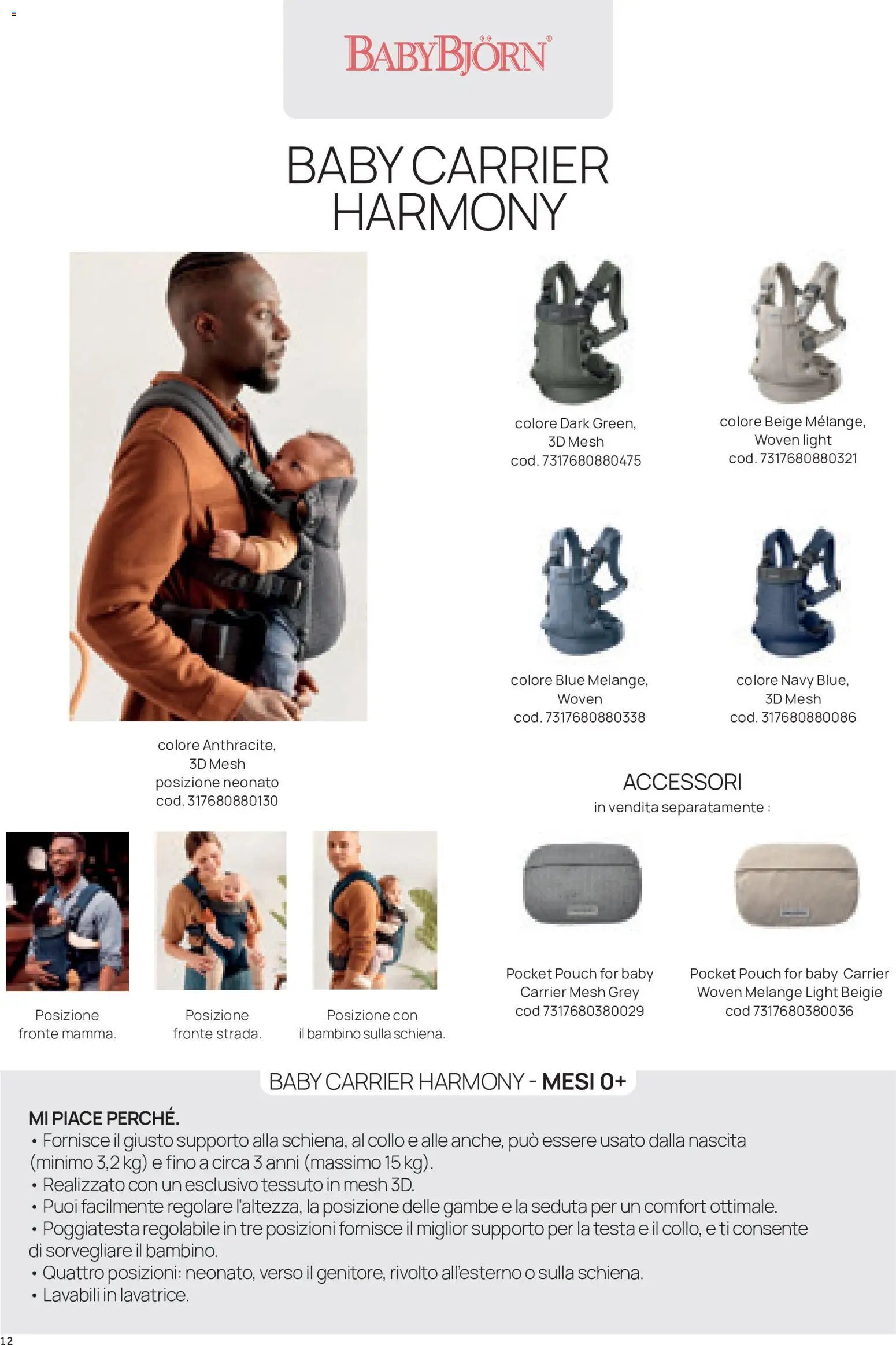 Prenatal volantino Zaini e marsupi