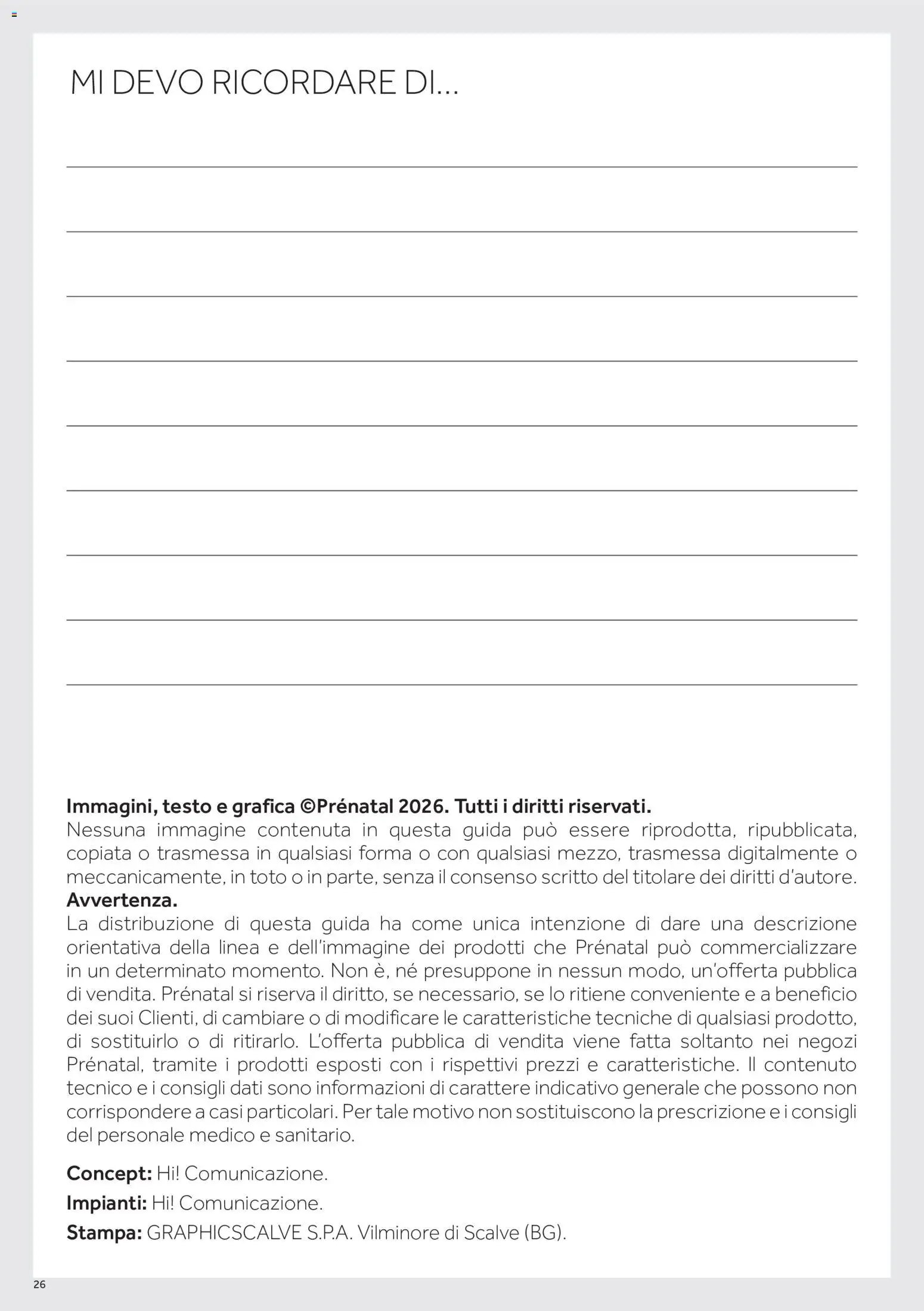 Prenatal volantino Zaini e marsupi