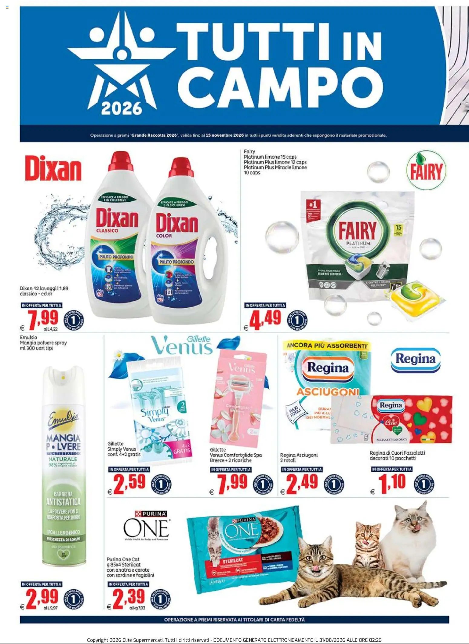 Elite Supermercati volantino Grande Raccolta Fila