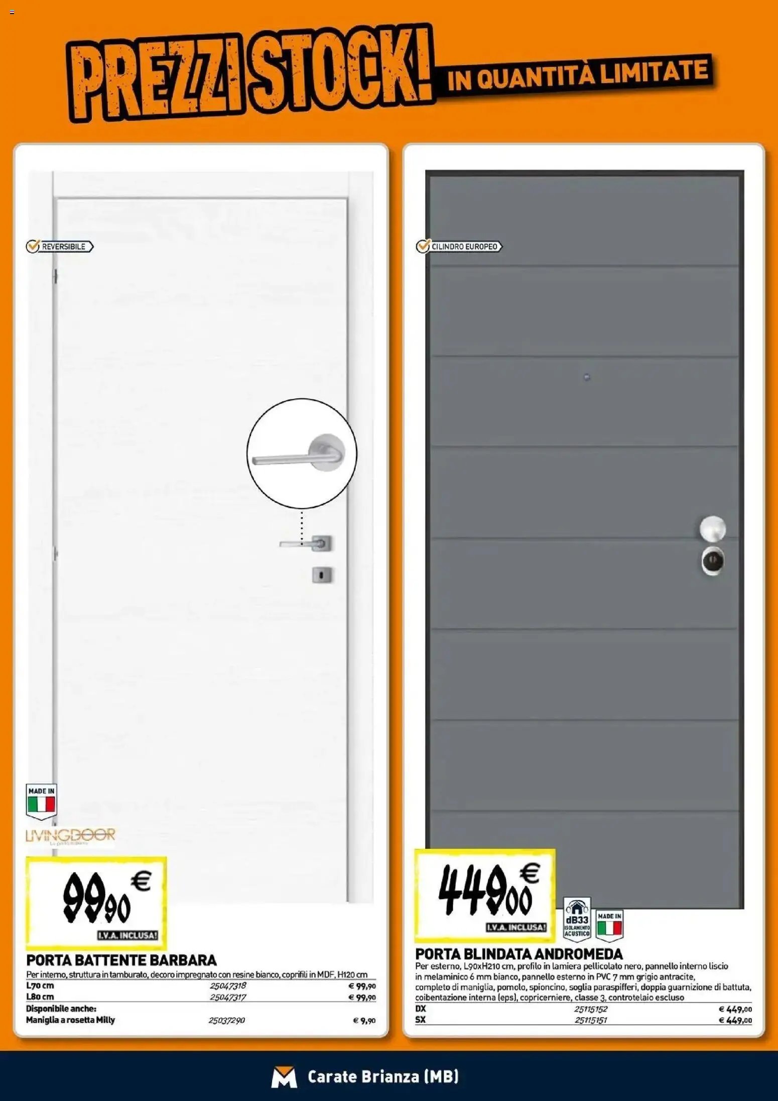 TECNOMAT - Straordinari prezzi stock!