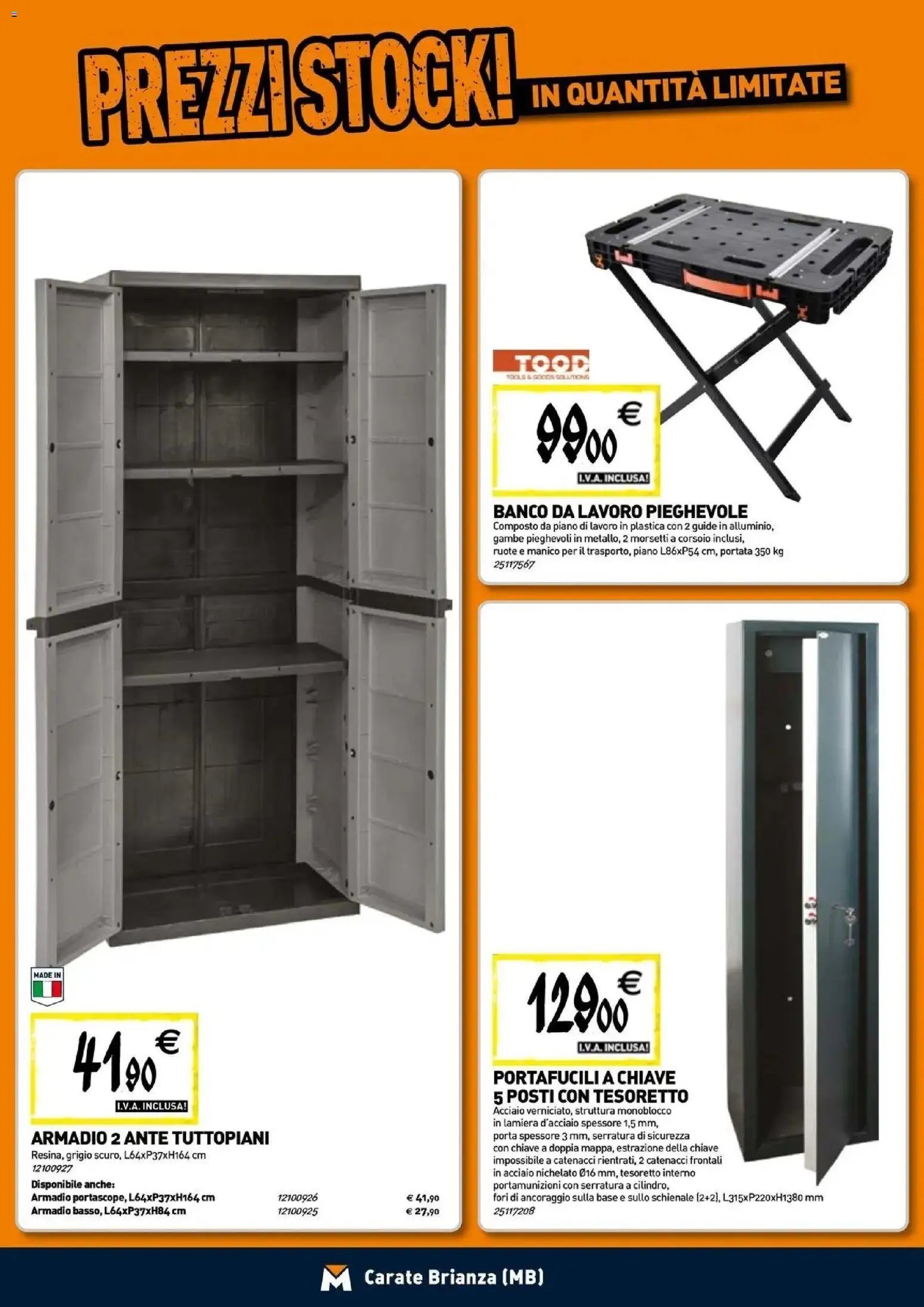 TECNOMAT - Straordinari prezzi stock!