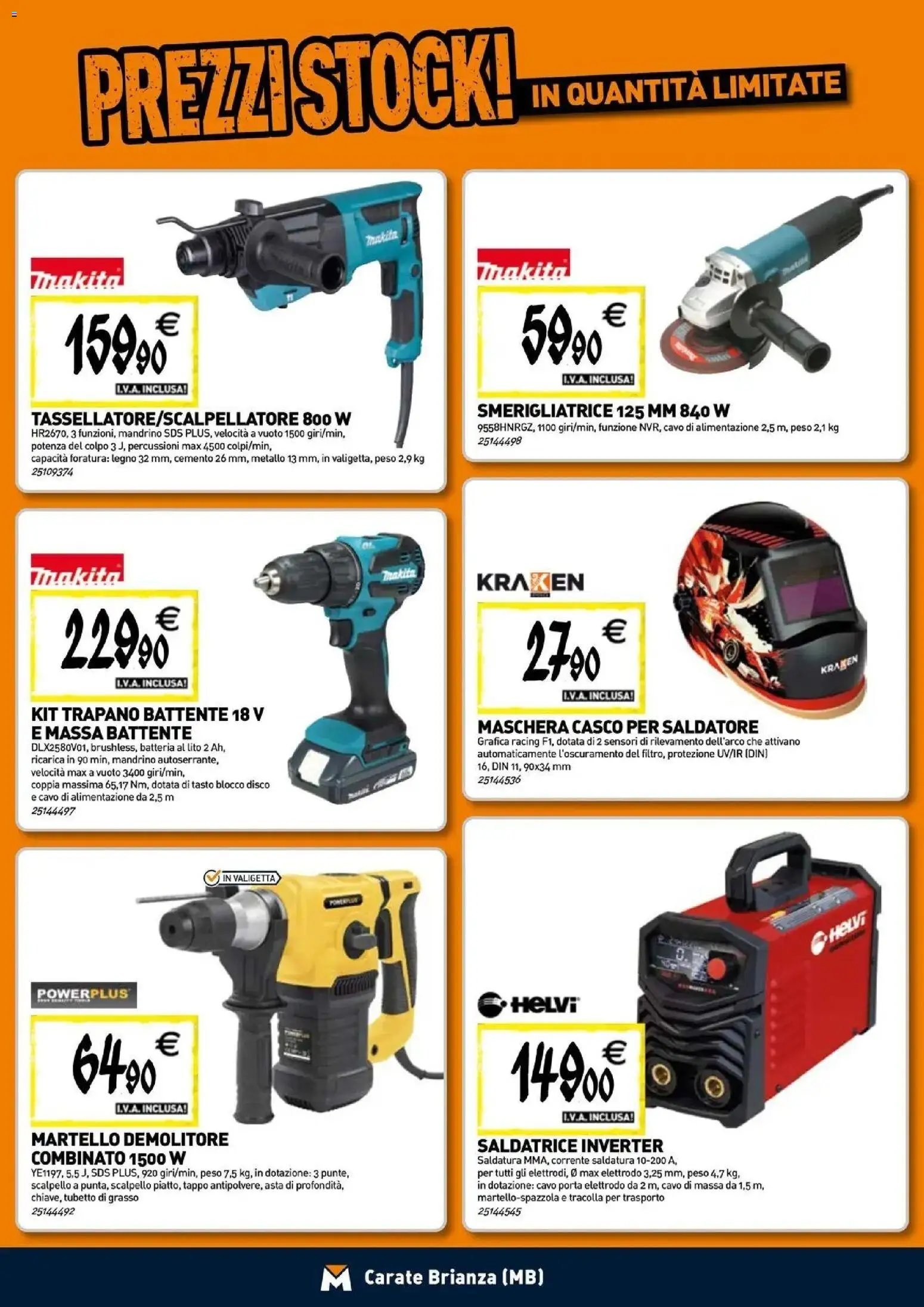TECNOMAT - Straordinari prezzi stock!