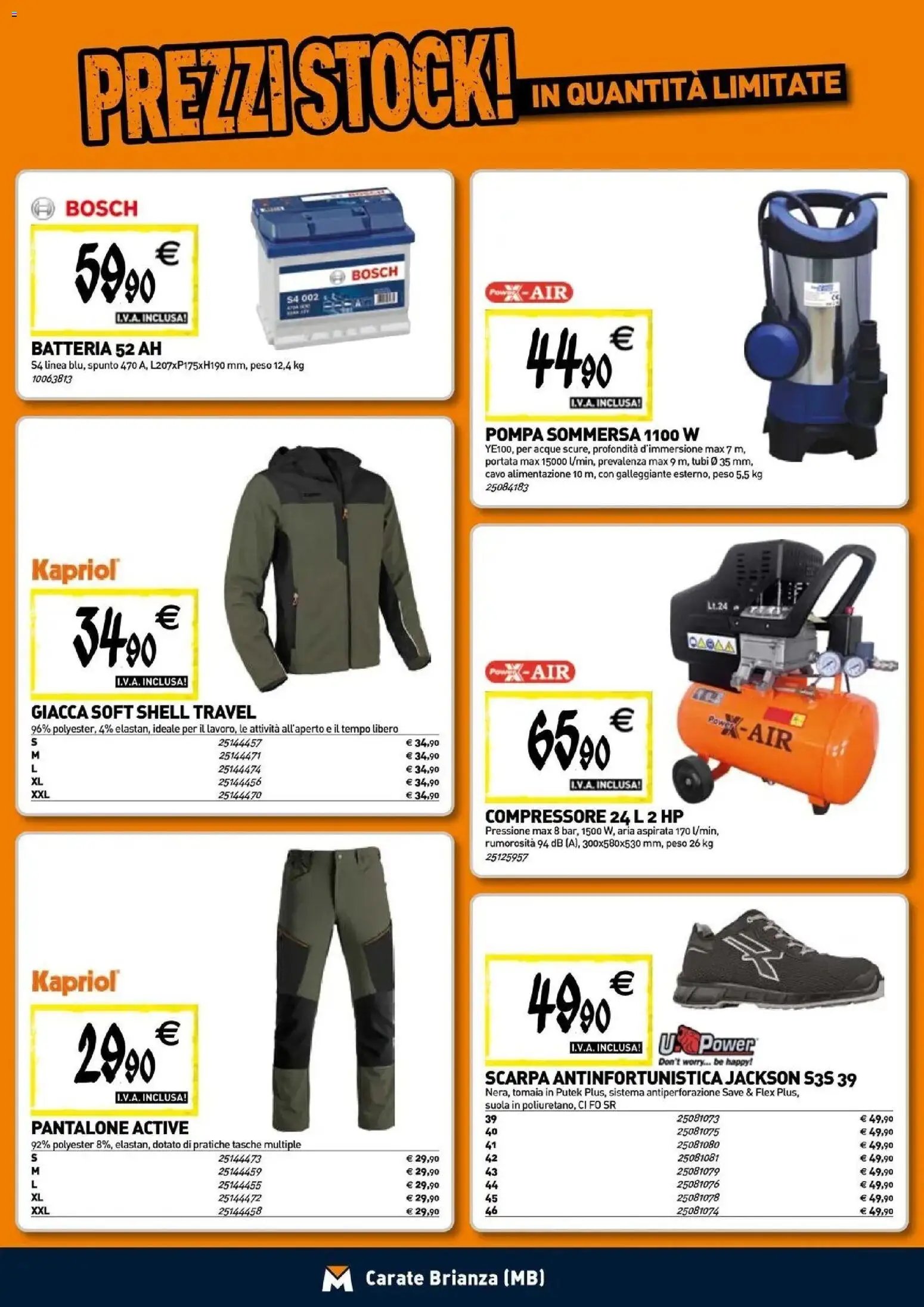 TECNOMAT - Straordinari prezzi stock!