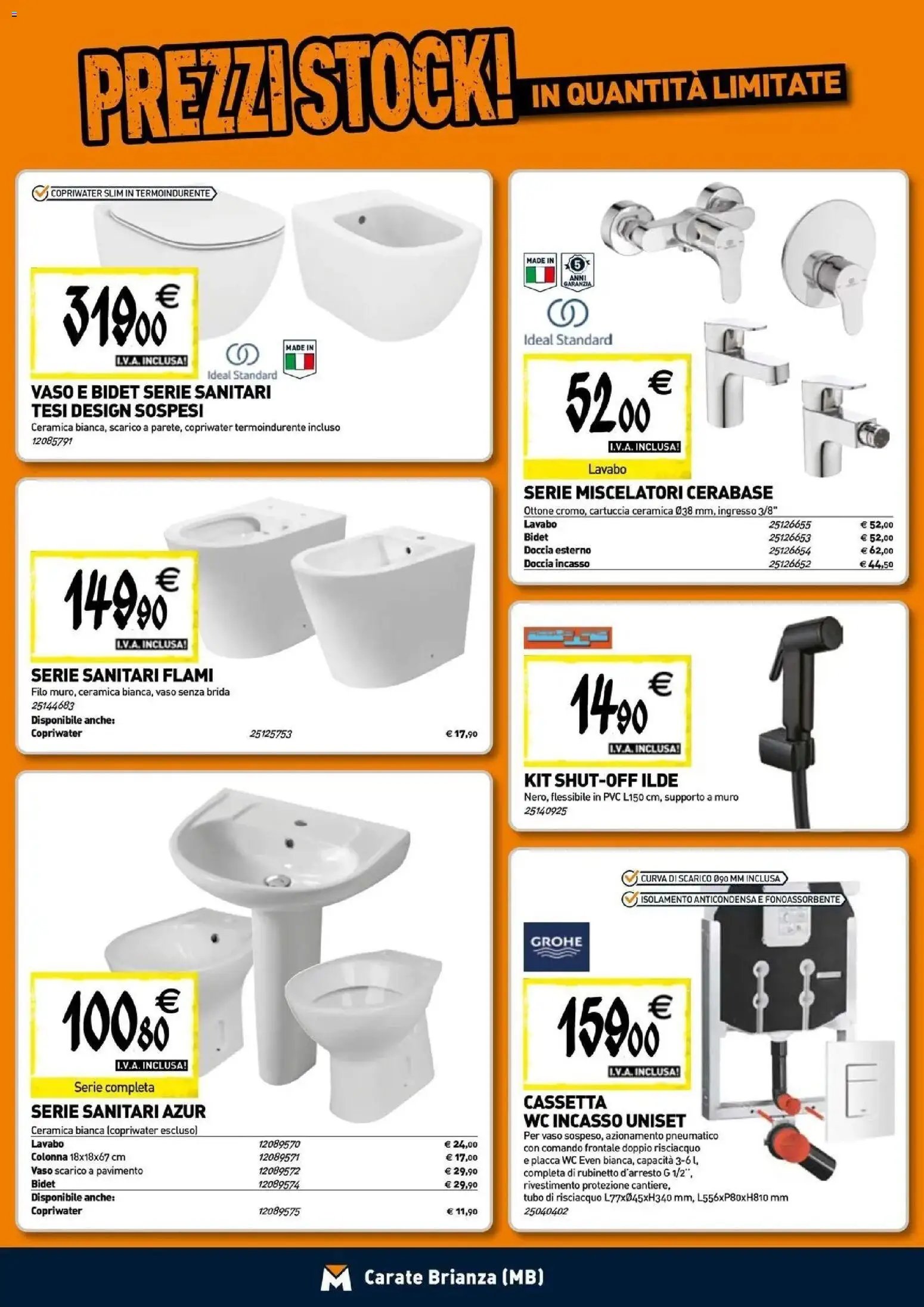TECNOMAT - Straordinari prezzi stock!