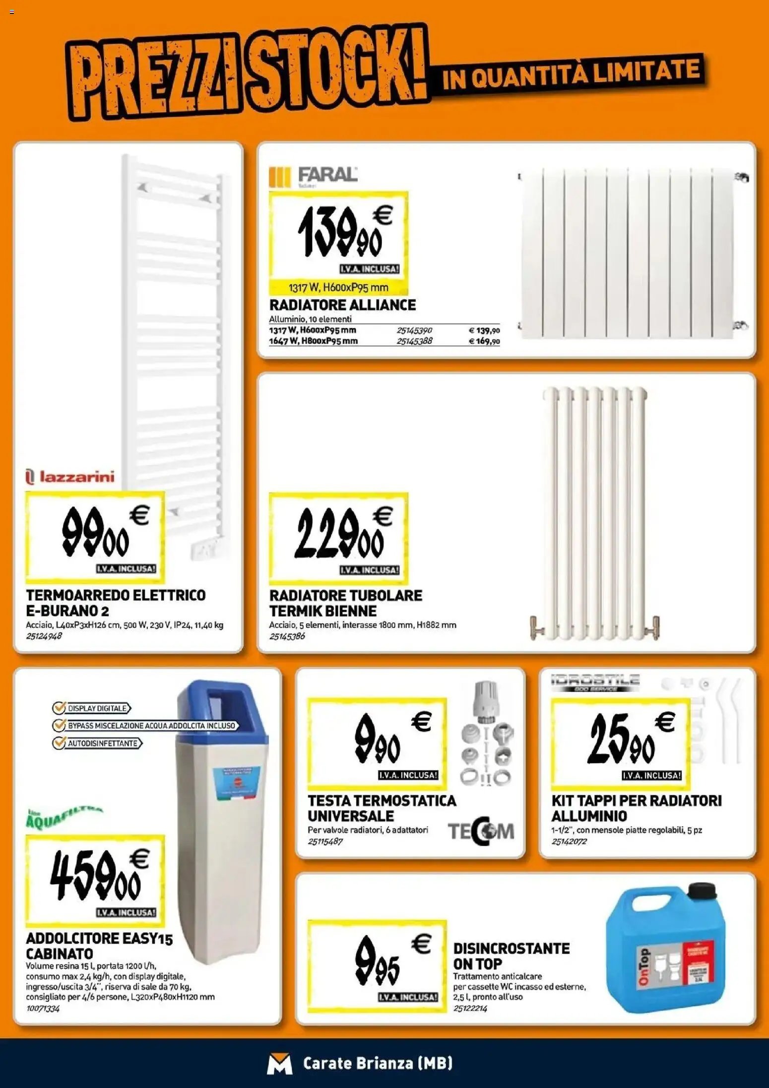 TECNOMAT - Straordinari prezzi stock!
