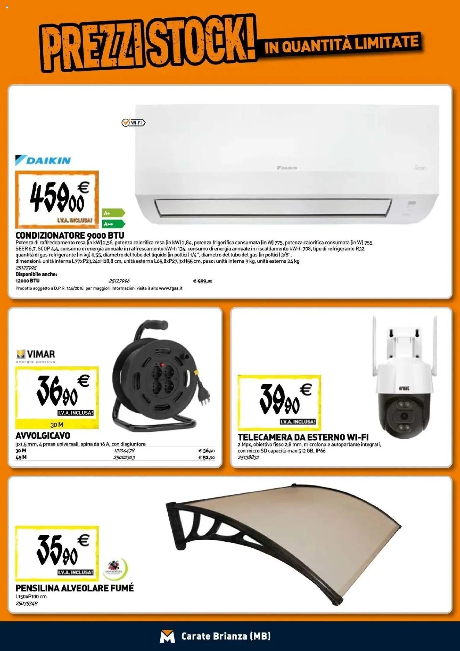 TECNOMAT - Straordinari prezzi stock!