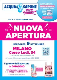 Acqua e Sapone volantino Milano