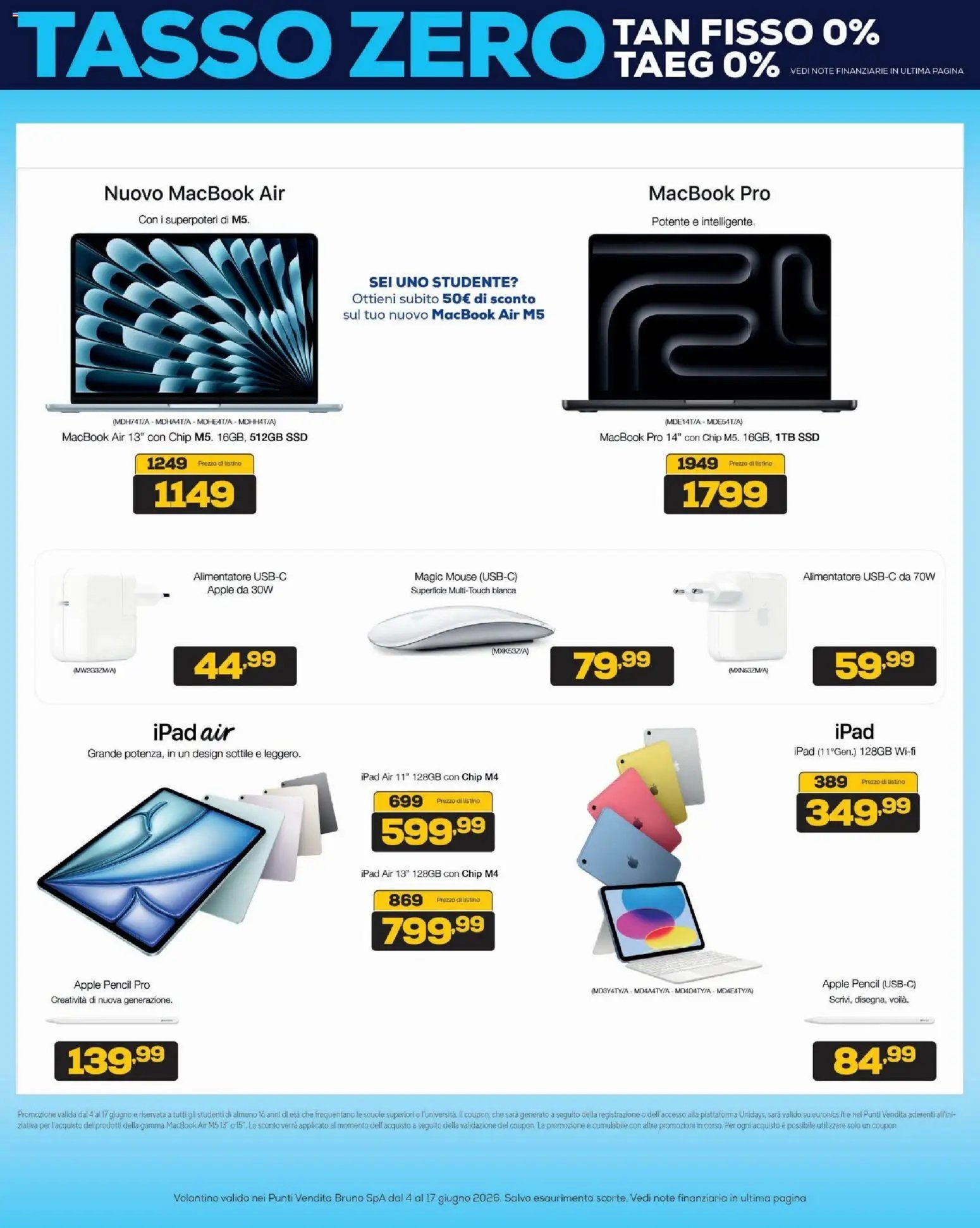 BRUNO volantino Black Friday