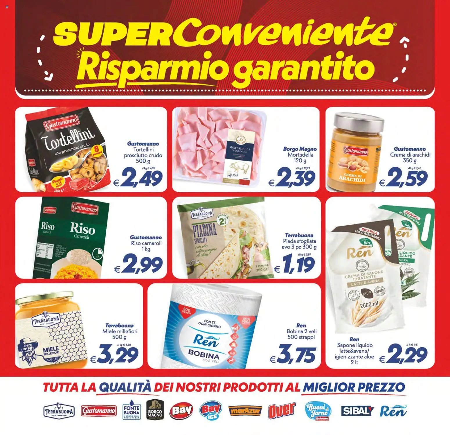 SuperConveniente volantino Caltanissetta, San Cataldo, Avola, Lascari, Milazzo, Barcellona