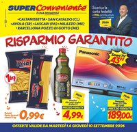 SuperConveniente volantino Caltanissetta, San Cataldo, Avola, Lascari, Milazzo, Barcellona