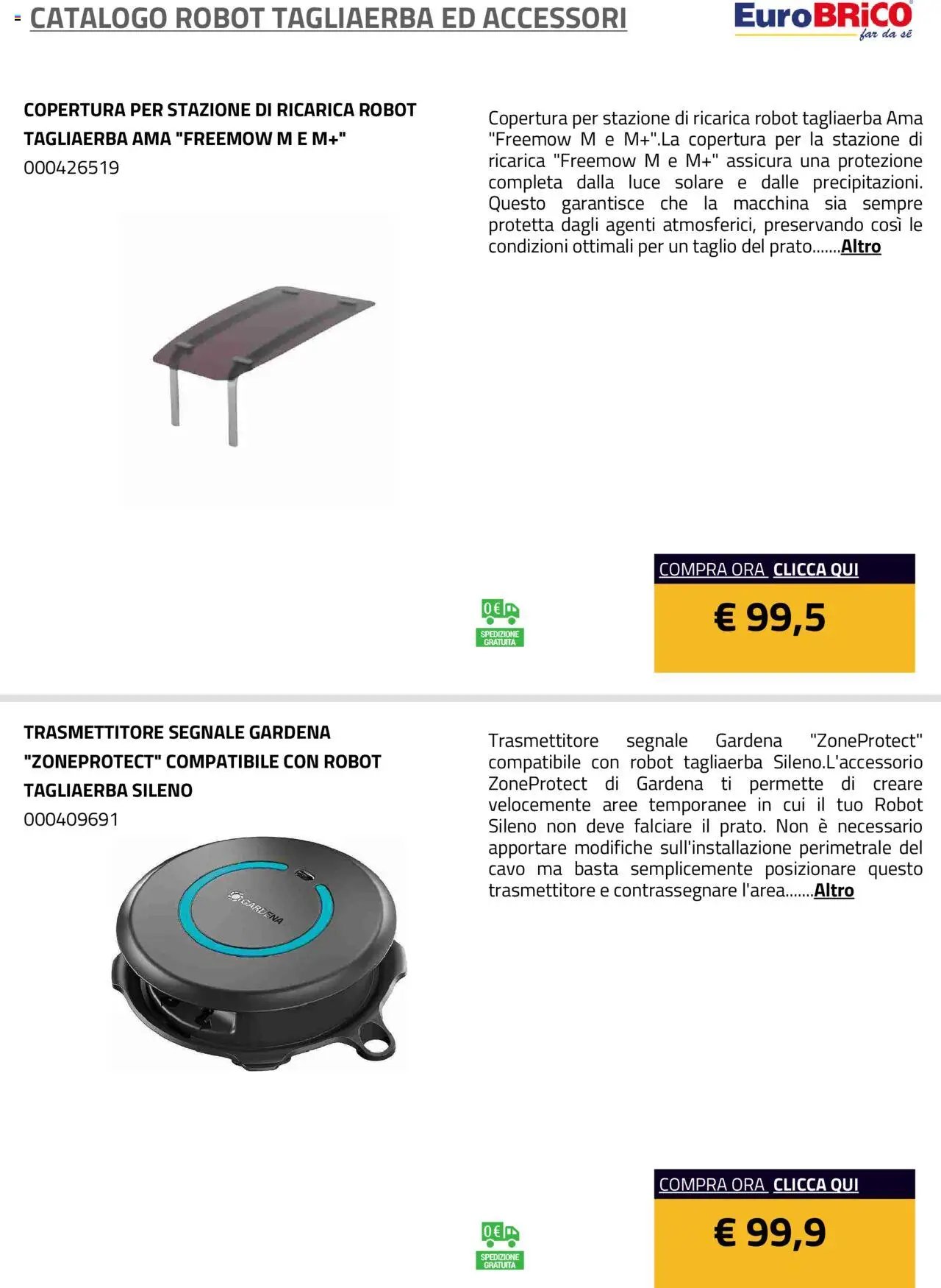 Eurobrico Robot Tagliaerba ed Accessori catalogo