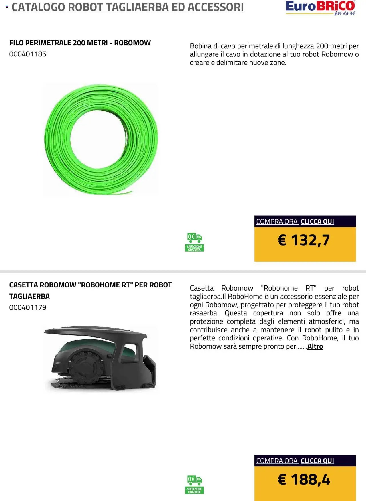 Eurobrico Robot Tagliaerba ed Accessori catalogo