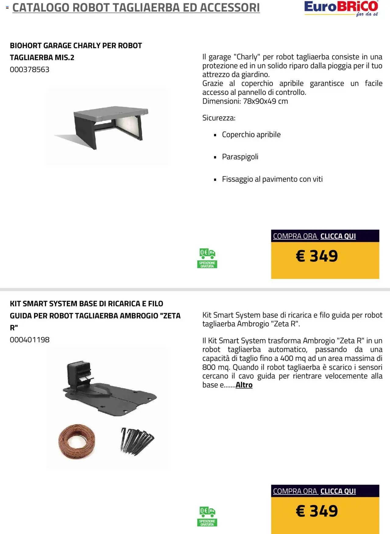 Eurobrico Robot Tagliaerba ed Accessori catalogo