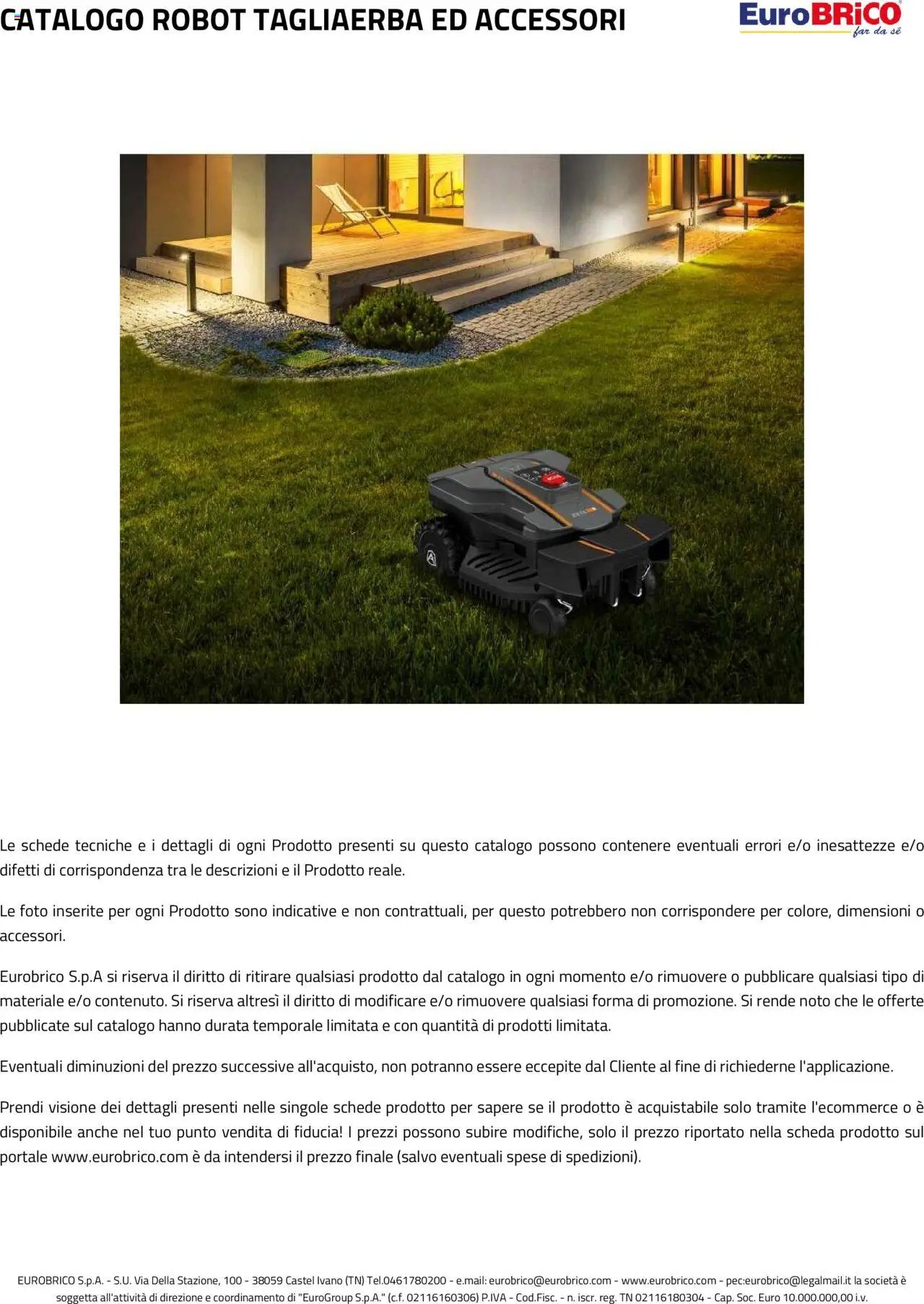 Eurobrico Robot Tagliaerba ed Accessori catalogo