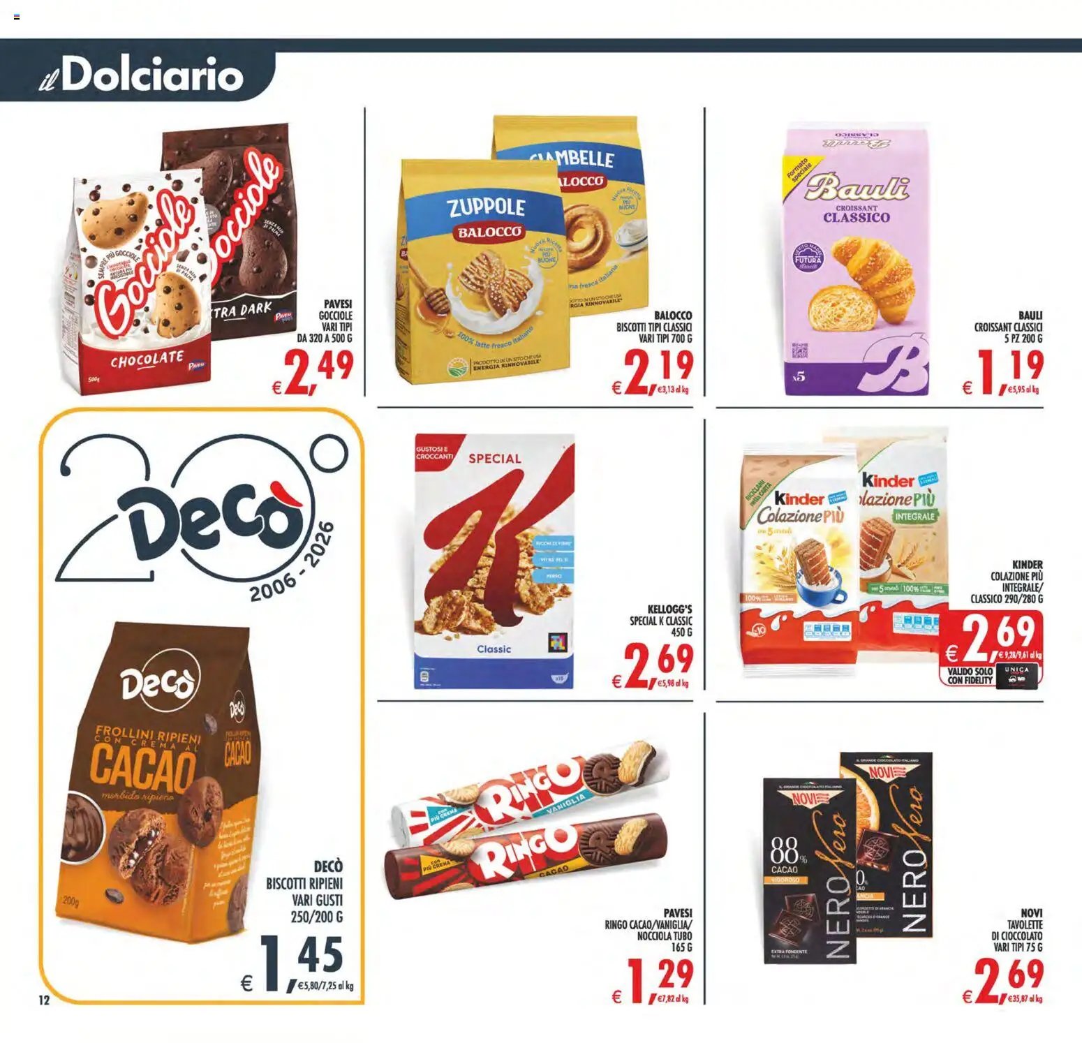 Decò volantino Maxistore, Supermercati Lipari