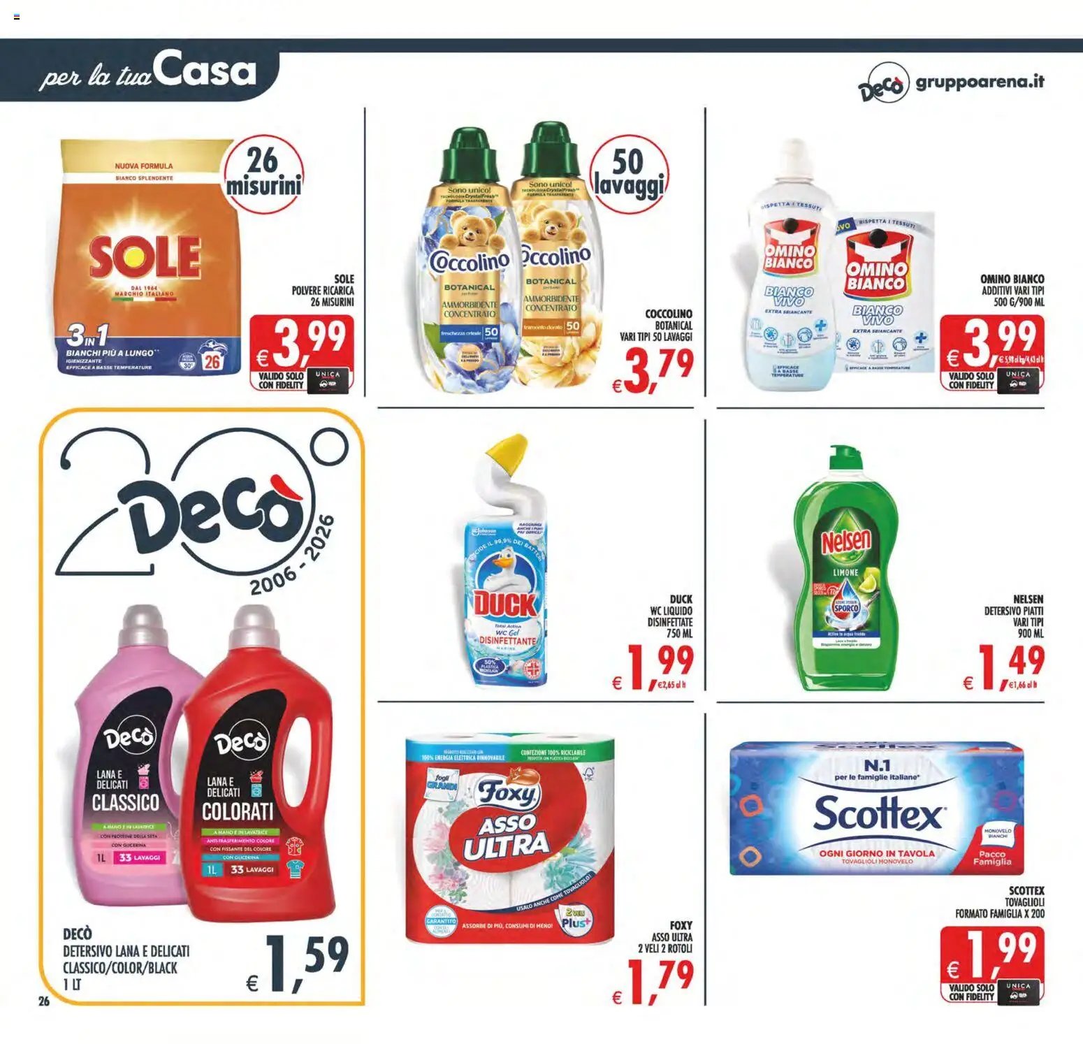 Decò volantino Maxistore, Supermercati Lipari