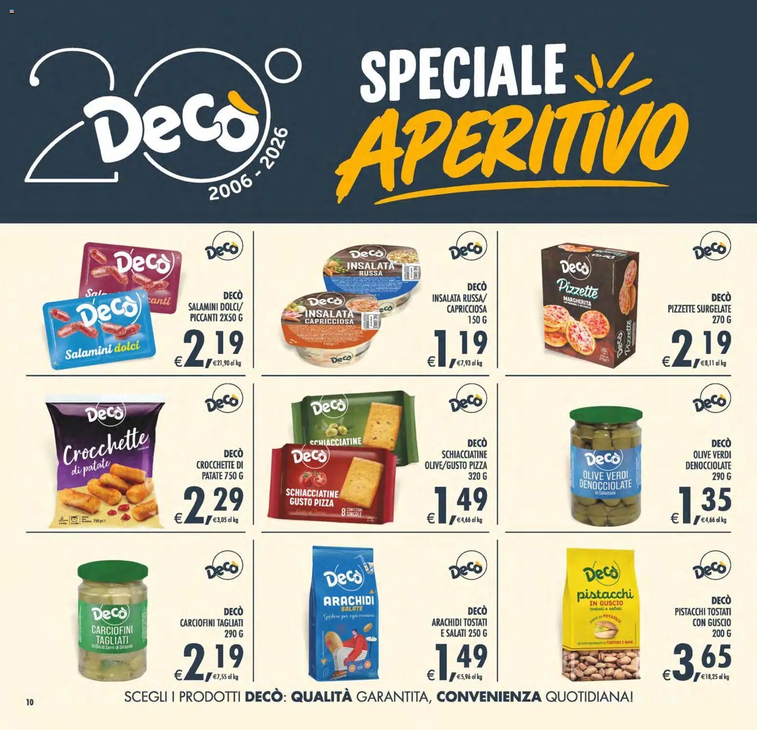 Decò volantino Maxistore, Supermercati Lipari