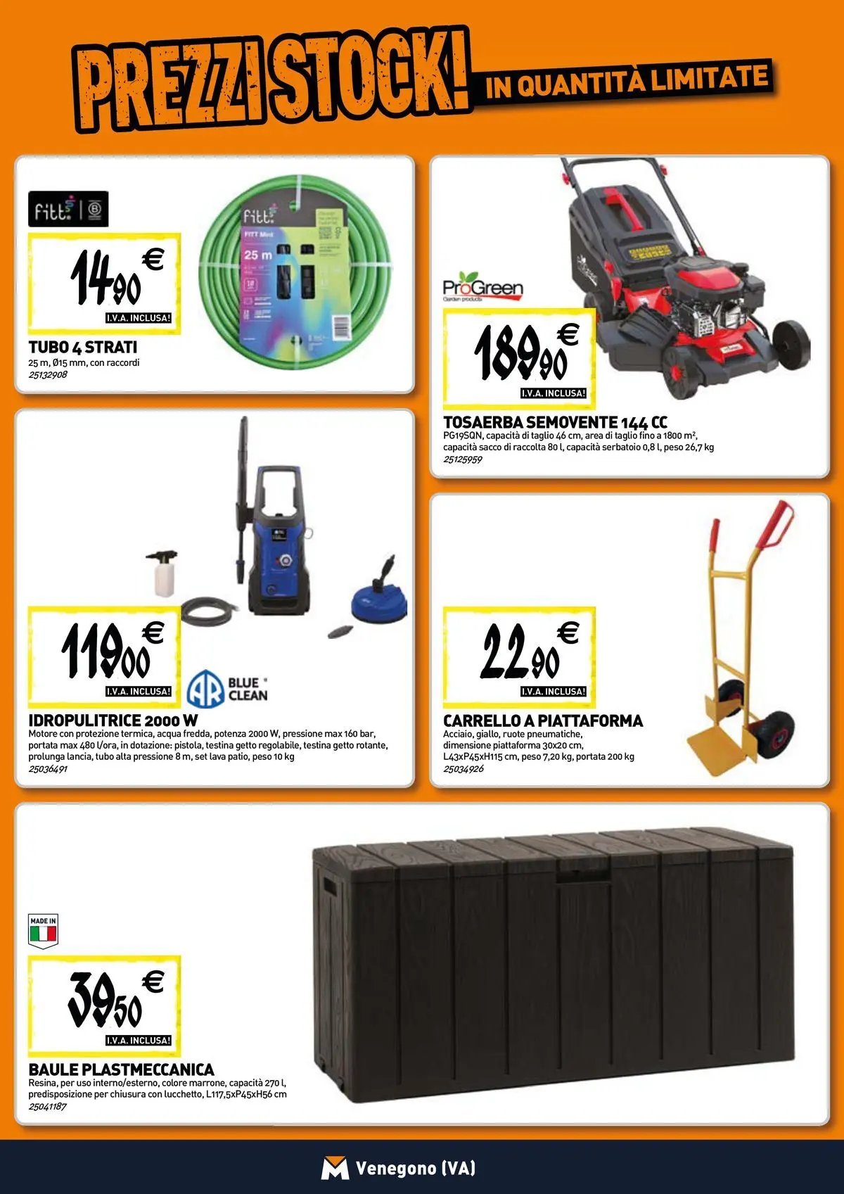 TECNOMAT - Straordinari prezzi stock!