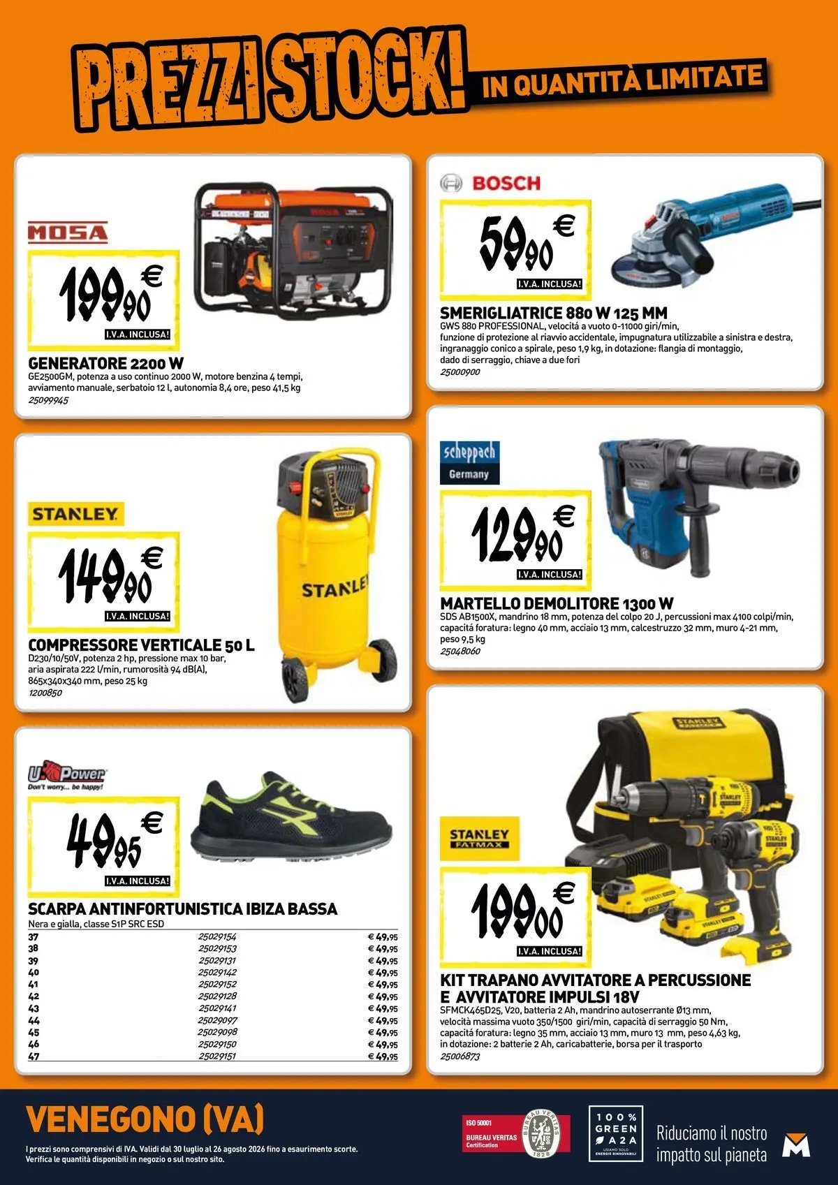 TECNOMAT - Straordinari prezzi stock!
