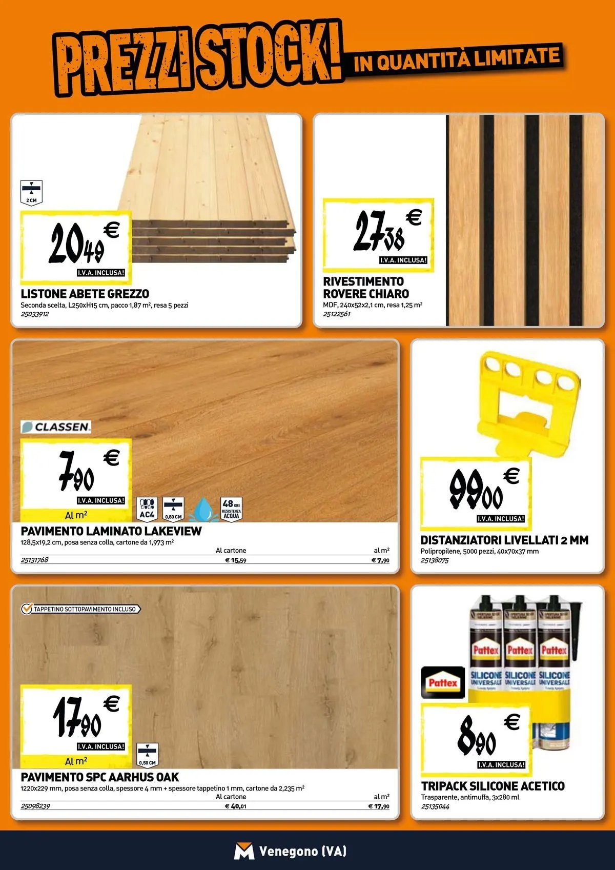 TECNOMAT - Straordinari prezzi stock!