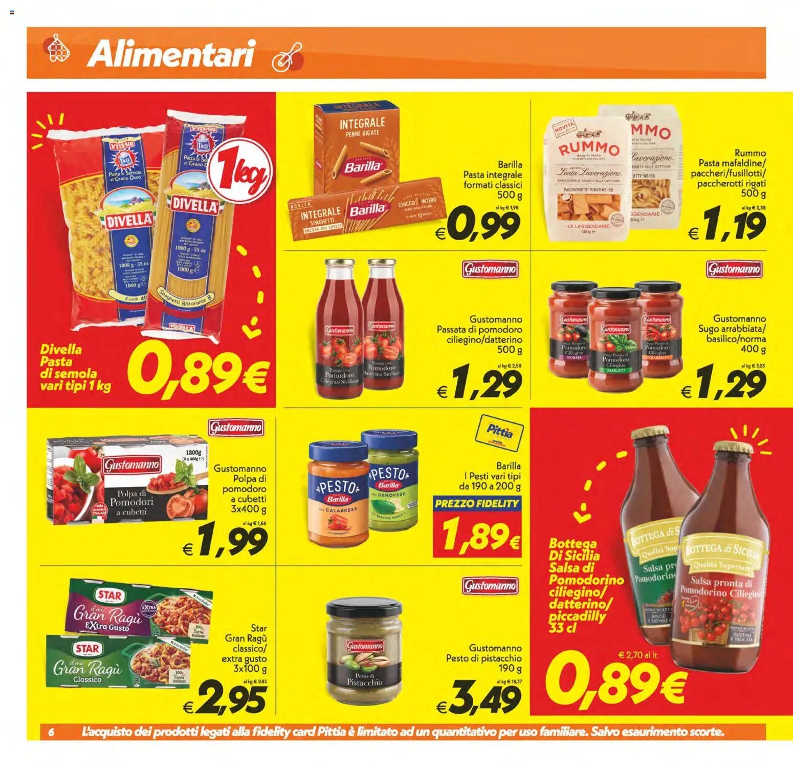 SuperConveniente volantino Caltanissetta, San Cataldo, Avola, Lascari, Milazzo, Barcellona