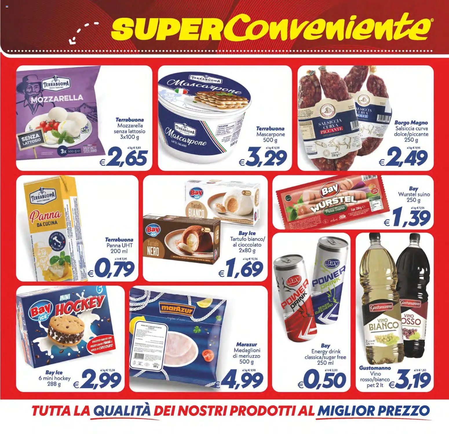 SuperConveniente volantino Caltanissetta, San Cataldo, Avola, Lascari, Milazzo, Barcellona