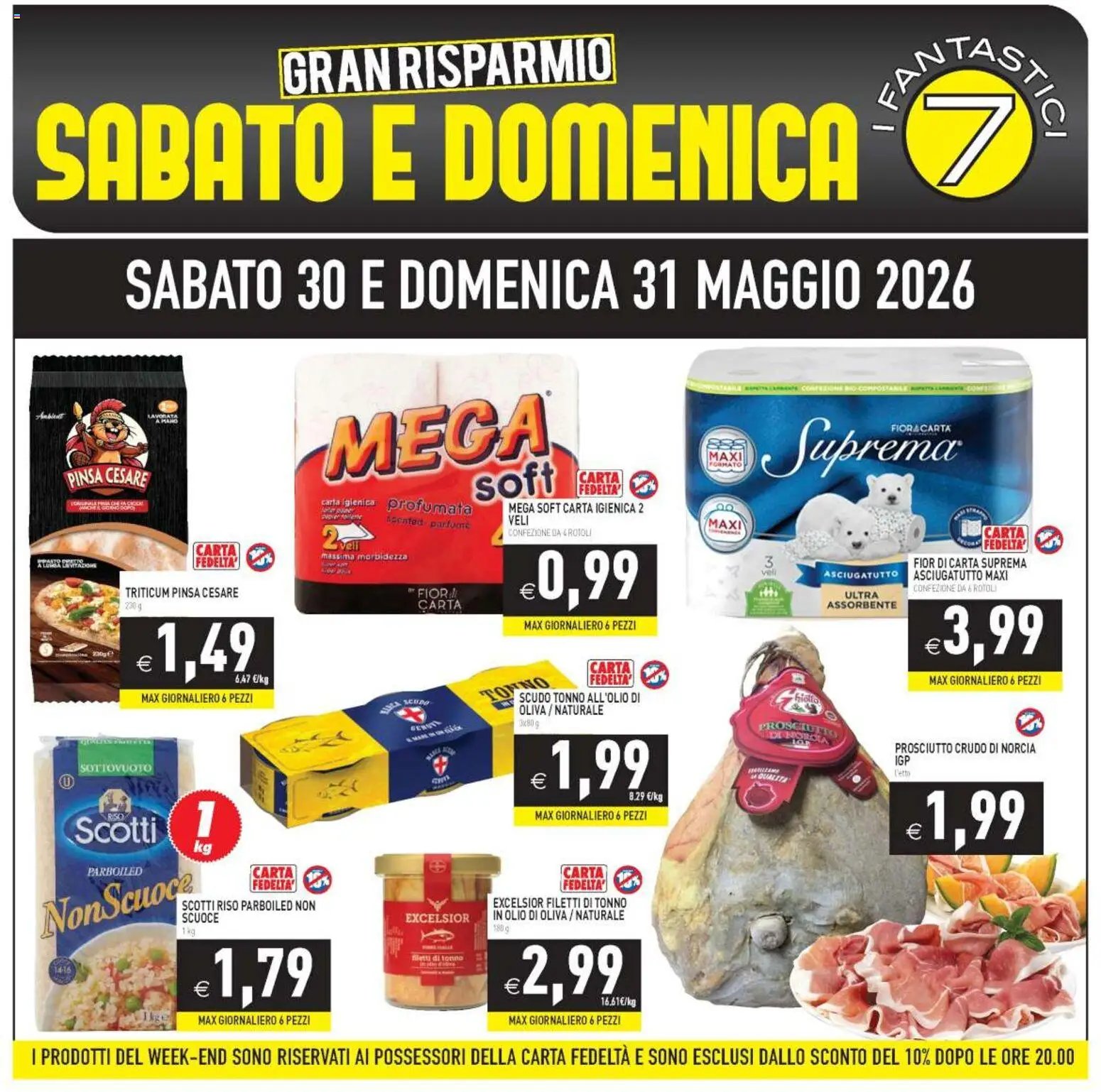 PIM Supermercati volantino Weekend