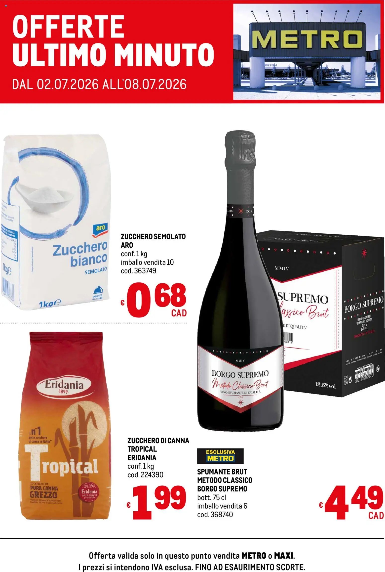 Metro volantino Offerte ultimo minuto