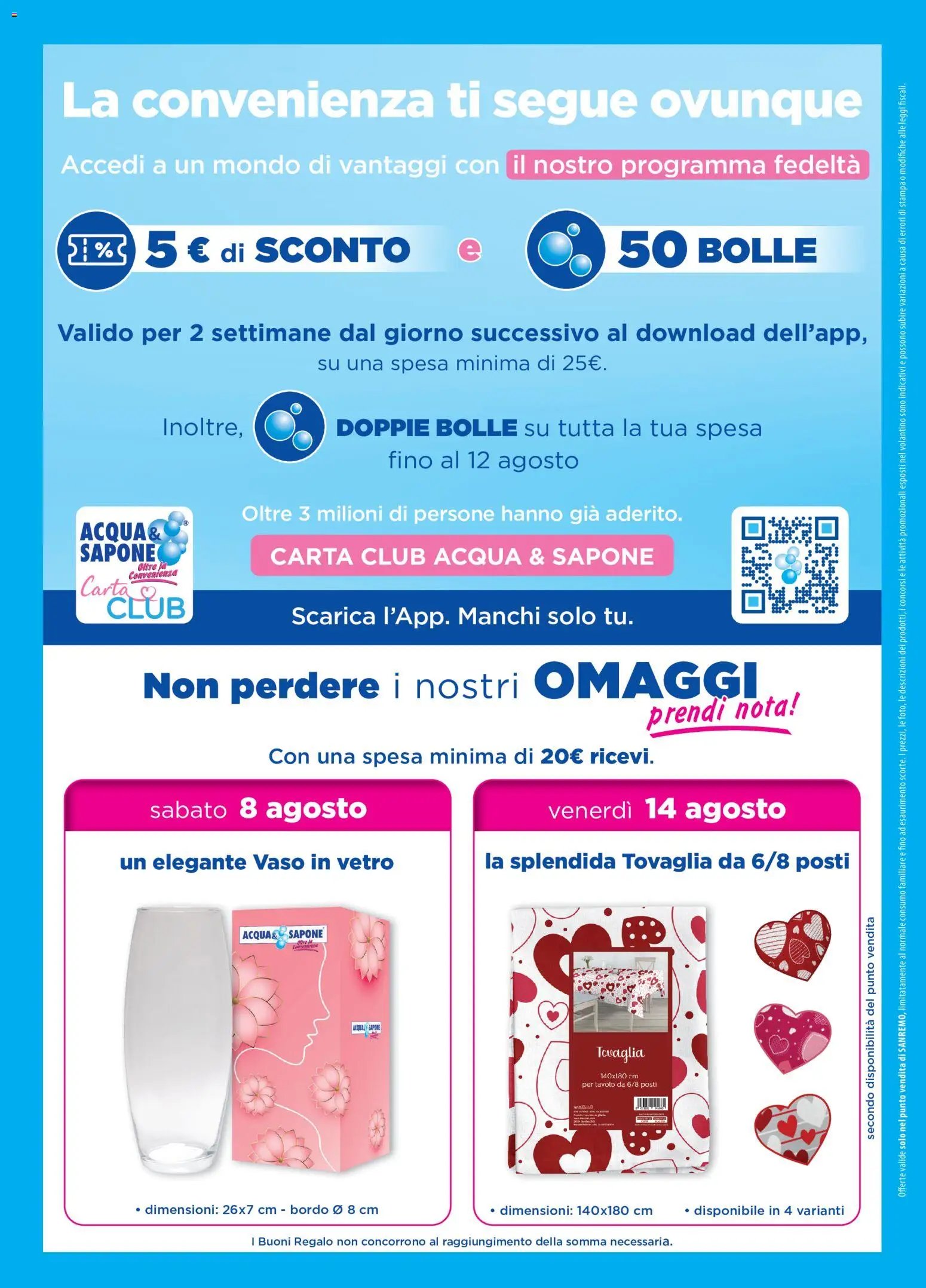 Acqua e Sapone volantino Apertura Sanremo