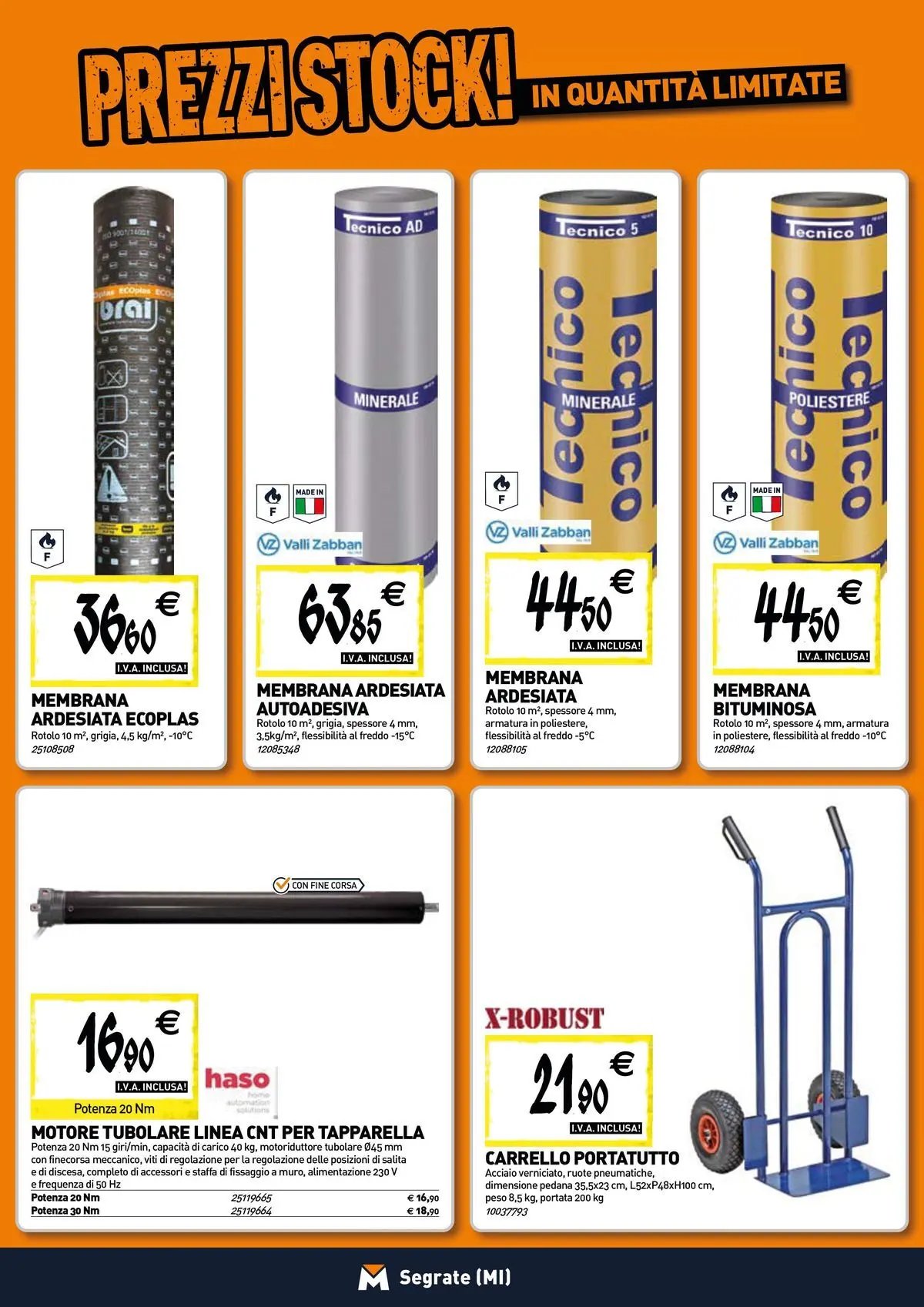 TECNOMAT - Straordinari prezzi stock!