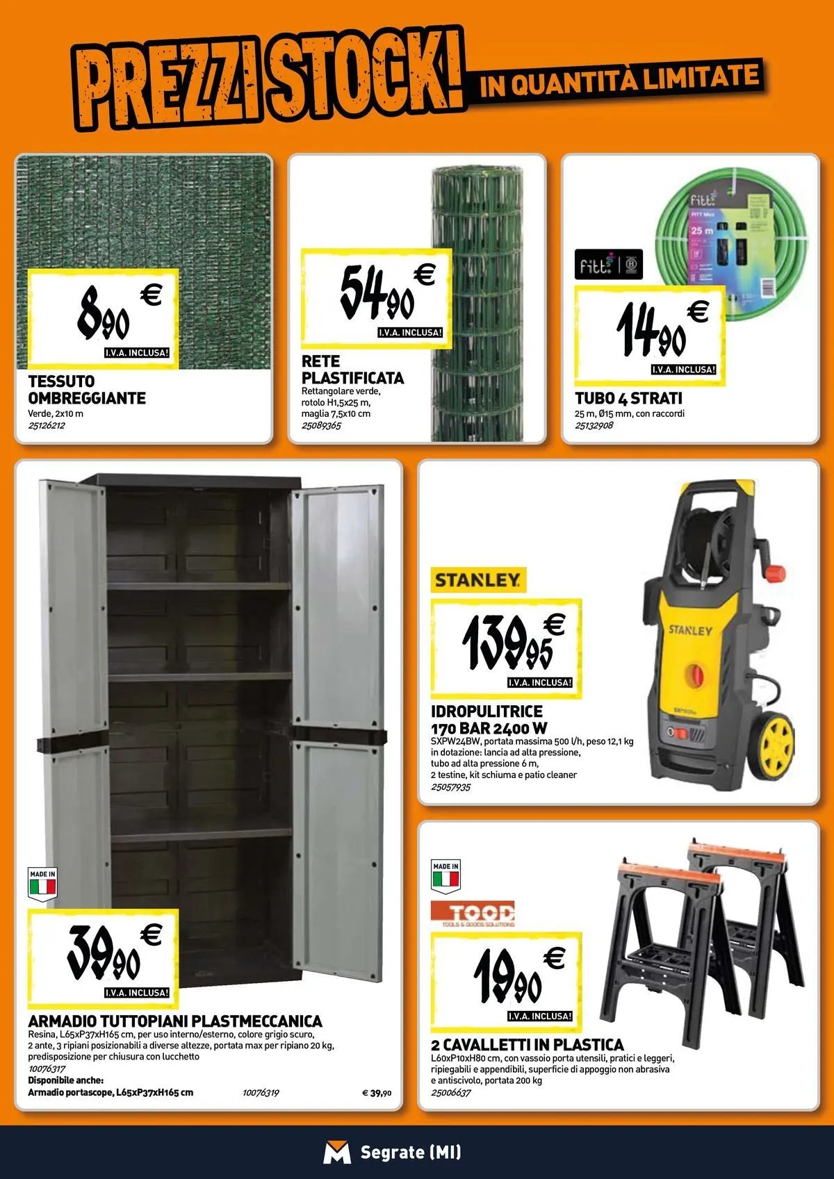 TECNOMAT - Straordinari prezzi stock!