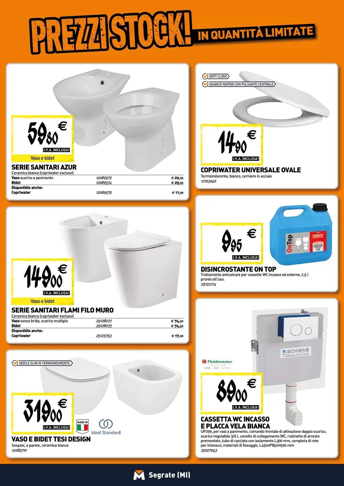 TECNOMAT - Straordinari prezzi stock!