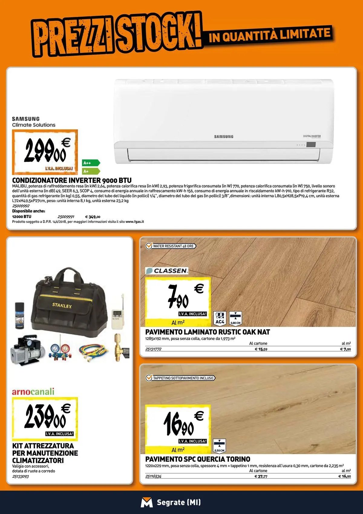 TECNOMAT - Straordinari prezzi stock!