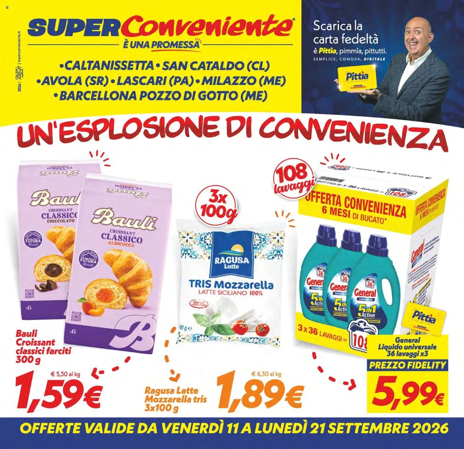SuperConveniente volantino Caltanissetta, San Cataldo, Avola, Lascari, Milazzo, Barcellona