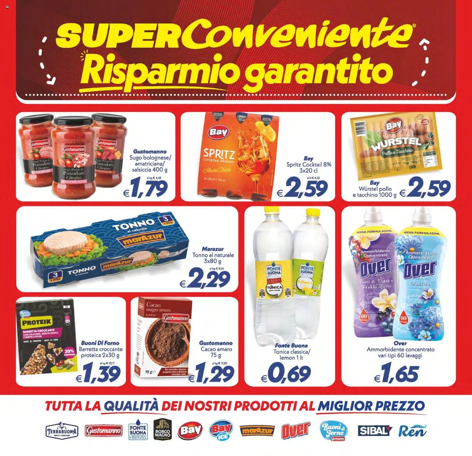 SuperConveniente volantino Caltanissetta, San Cataldo, Avola, Lascari, Milazzo, Barcellona