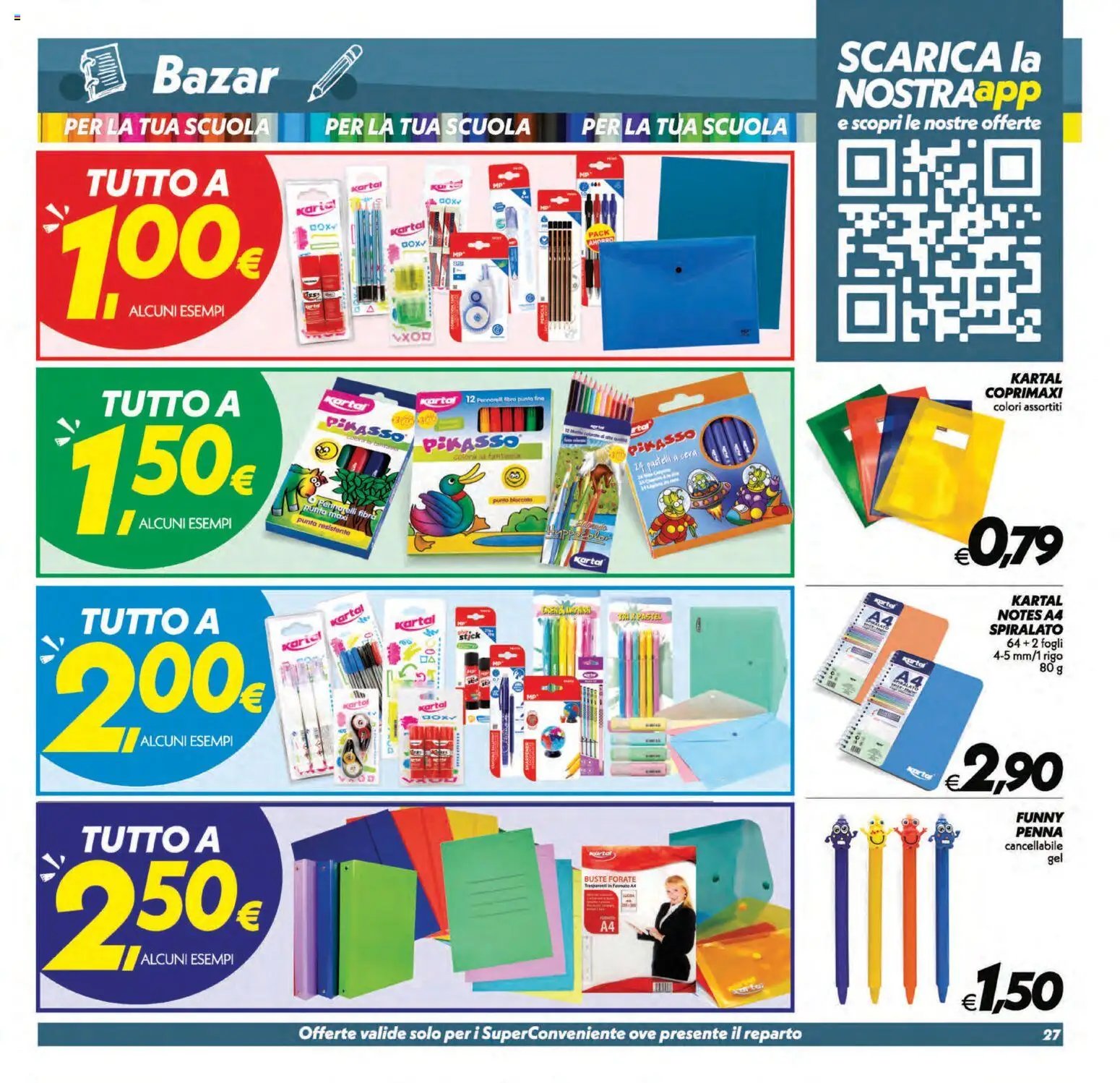 SuperConveniente volantino Caltanissetta, San Cataldo, Avola, Lascari, Milazzo, Barcellona