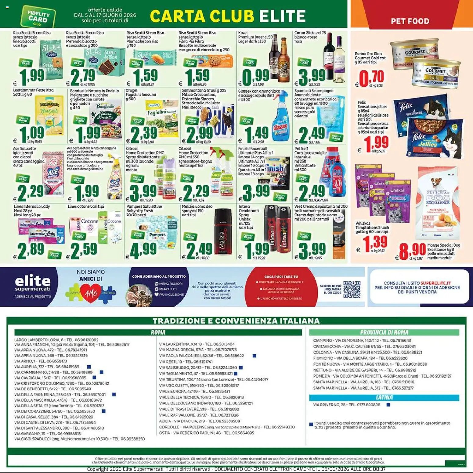 Elite Supermercati volantino
