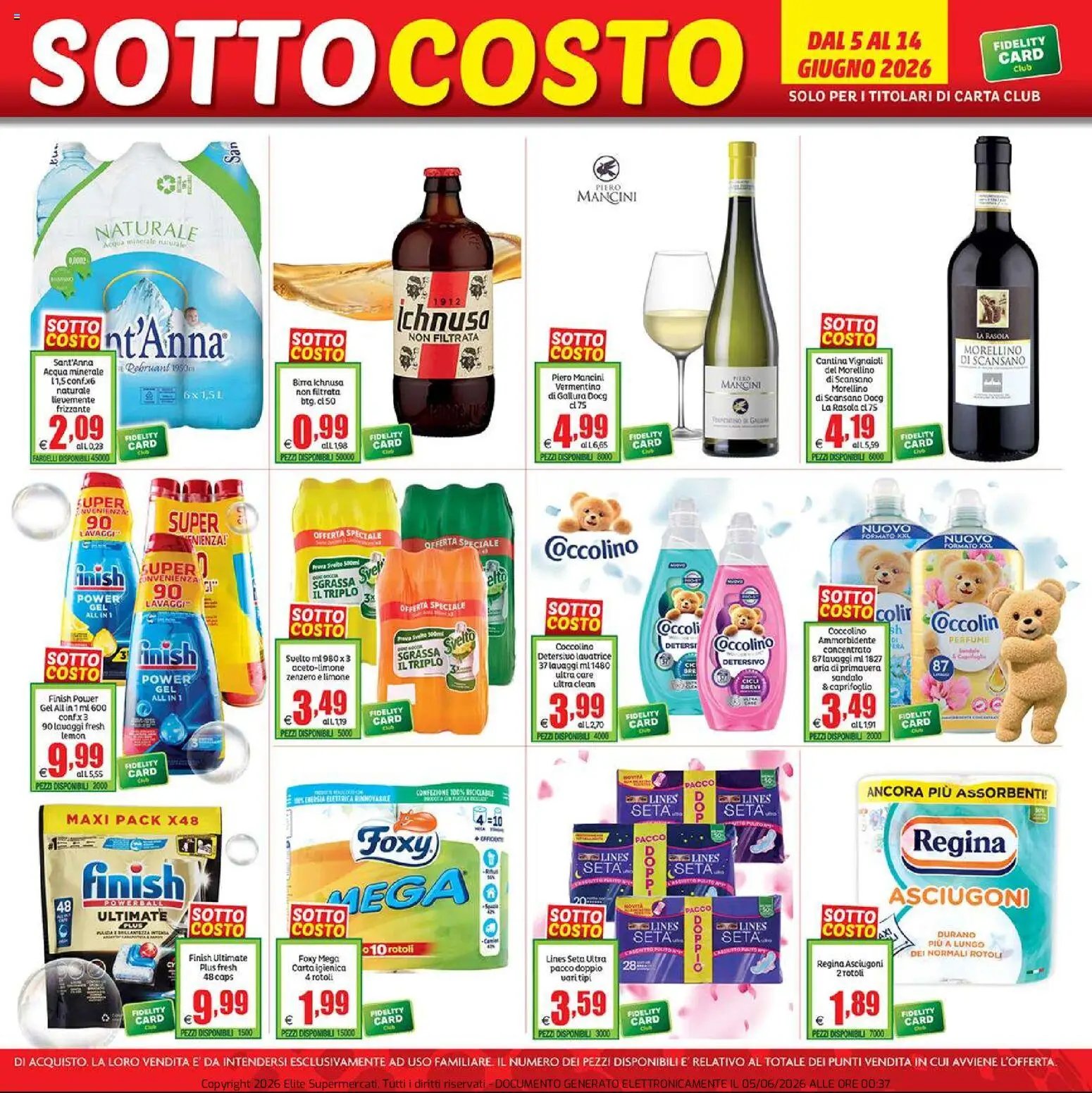 Elite Supermercati volantino