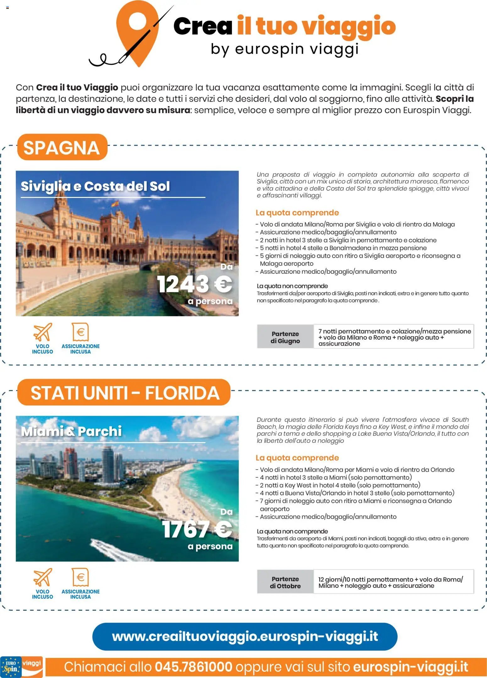 Eurospin volantino Viaggi Nord