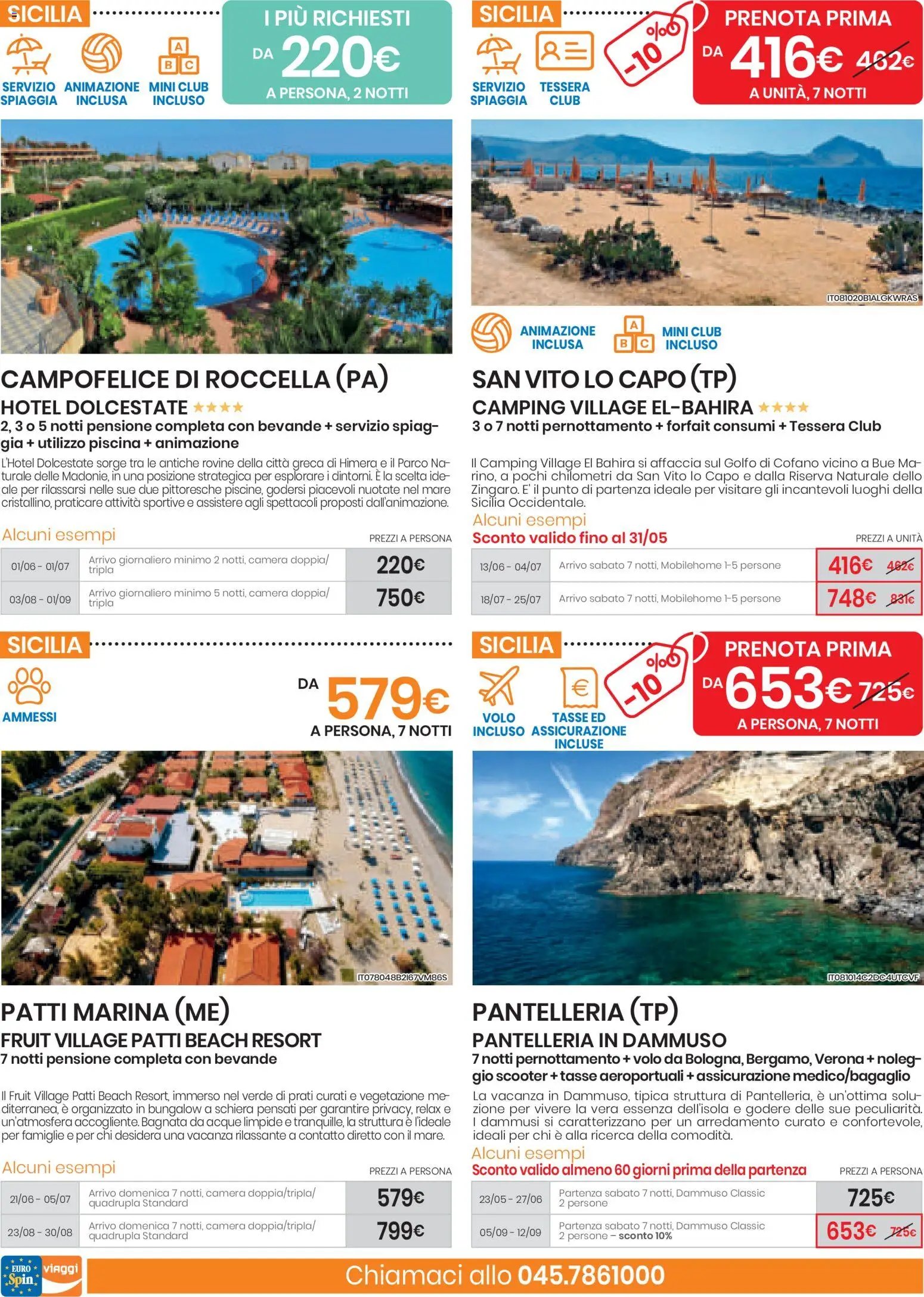 Eurospin volantino Viaggi Nord
