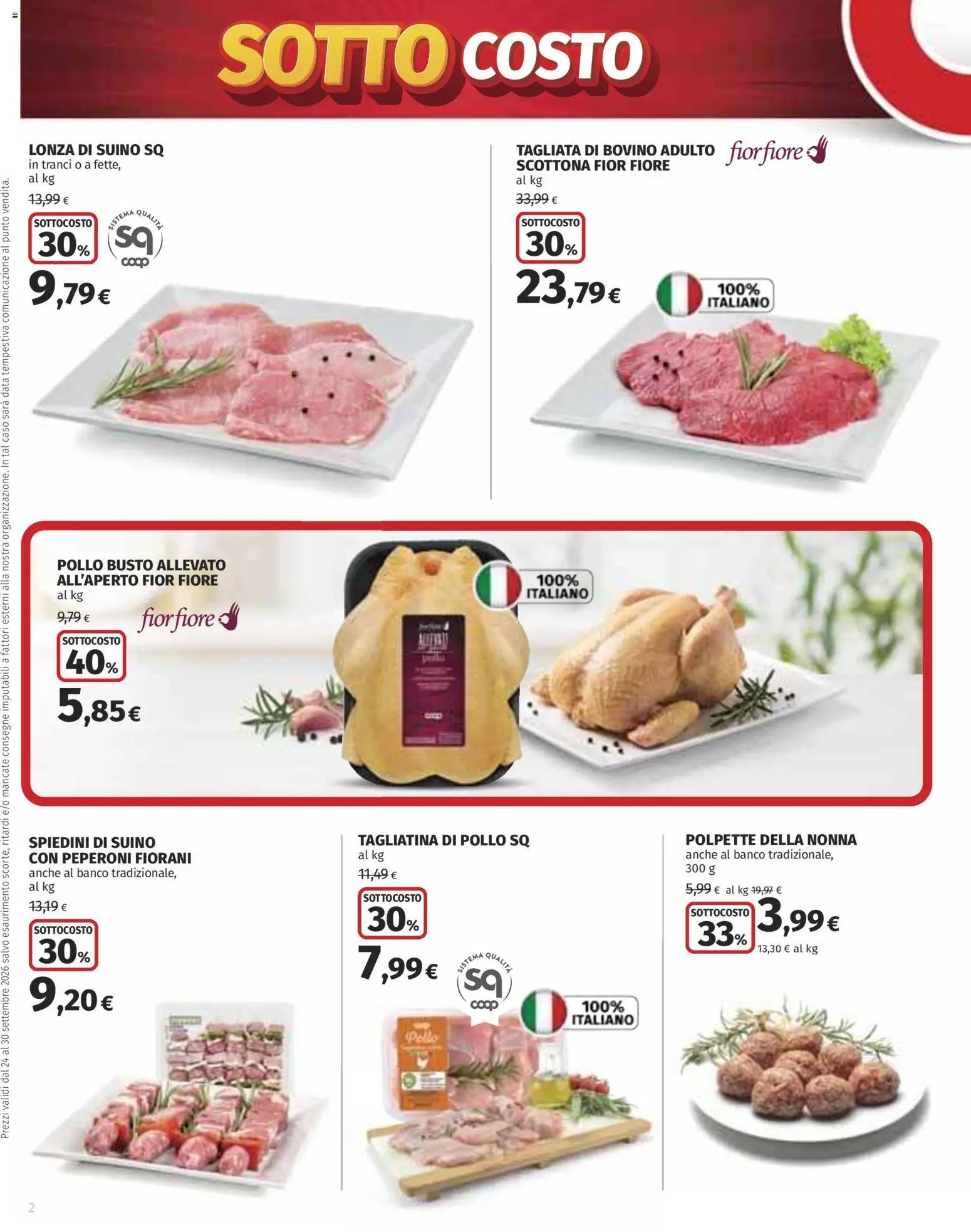 Ipercoop volantino Sottocosto Freschissimi