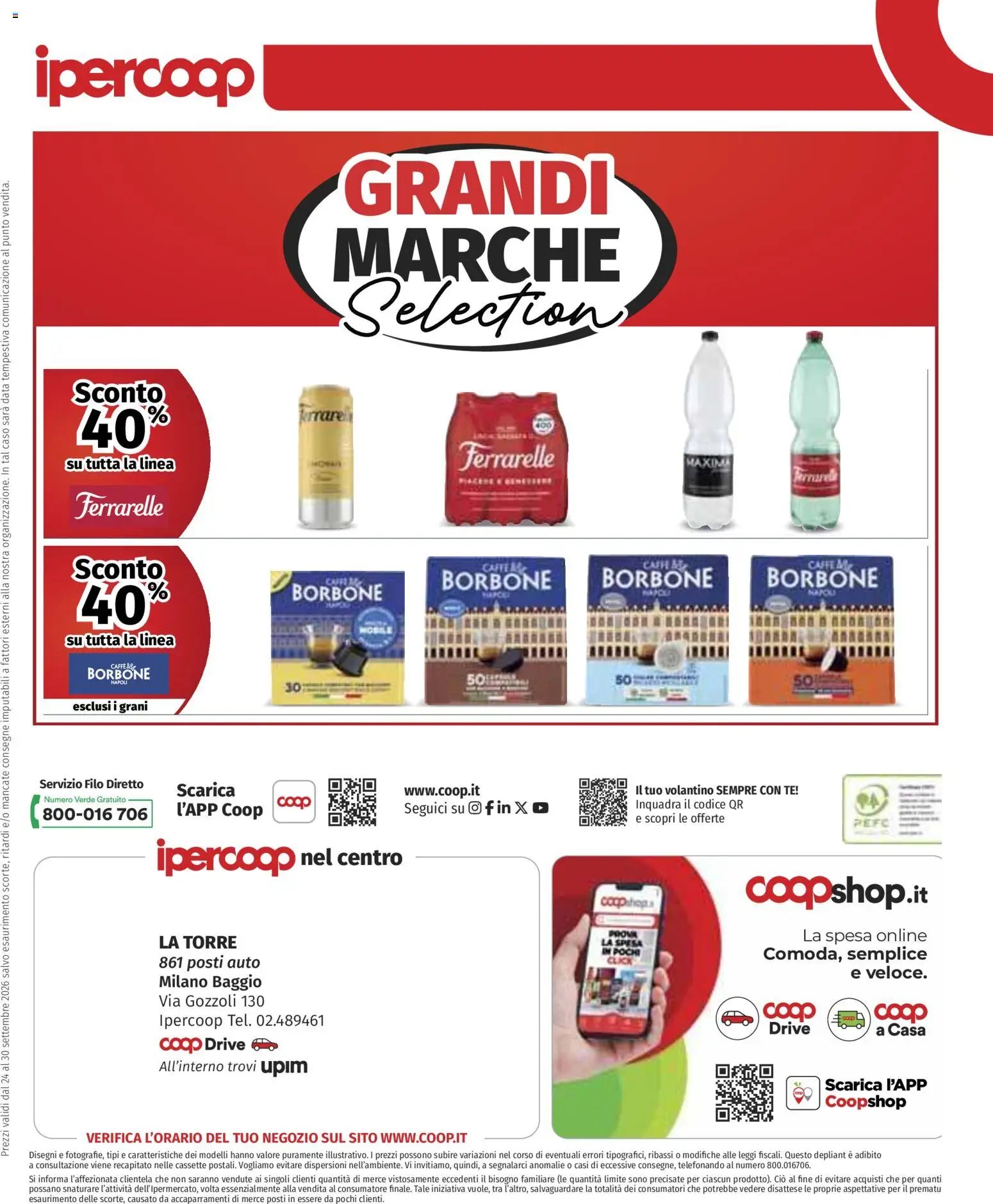 Ipercoop volantino Sottocosto Freschissimi